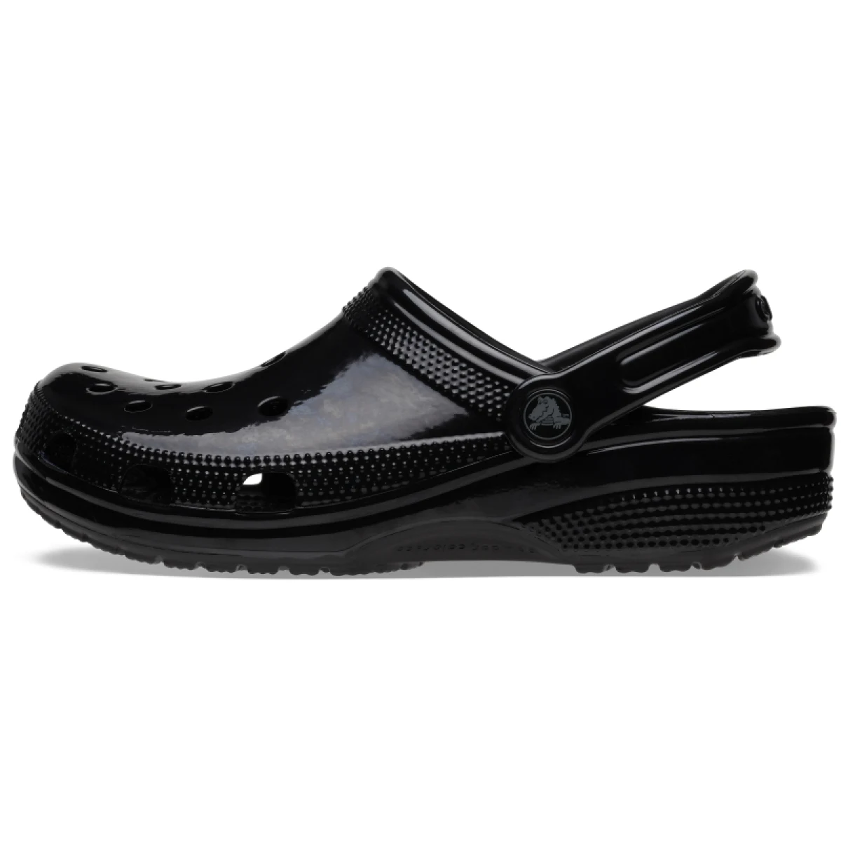 Kroksik (rekreációs cipő) CROCS Classic High Shine Clog black · záber 3