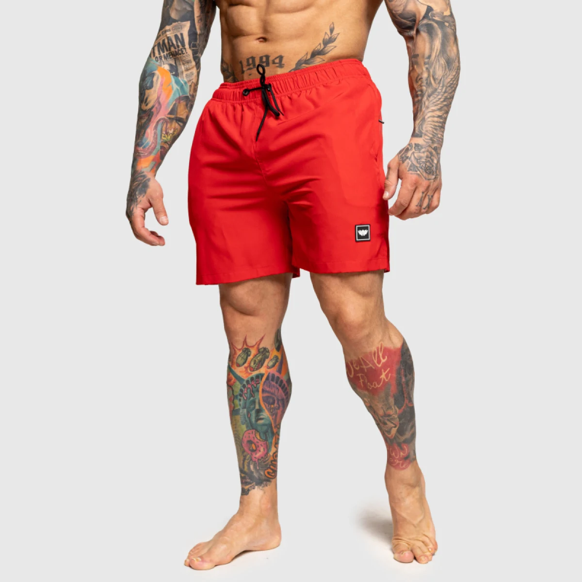 Férfi úszóshort Iron Aesthetics Boardwalk, piros · záber 4