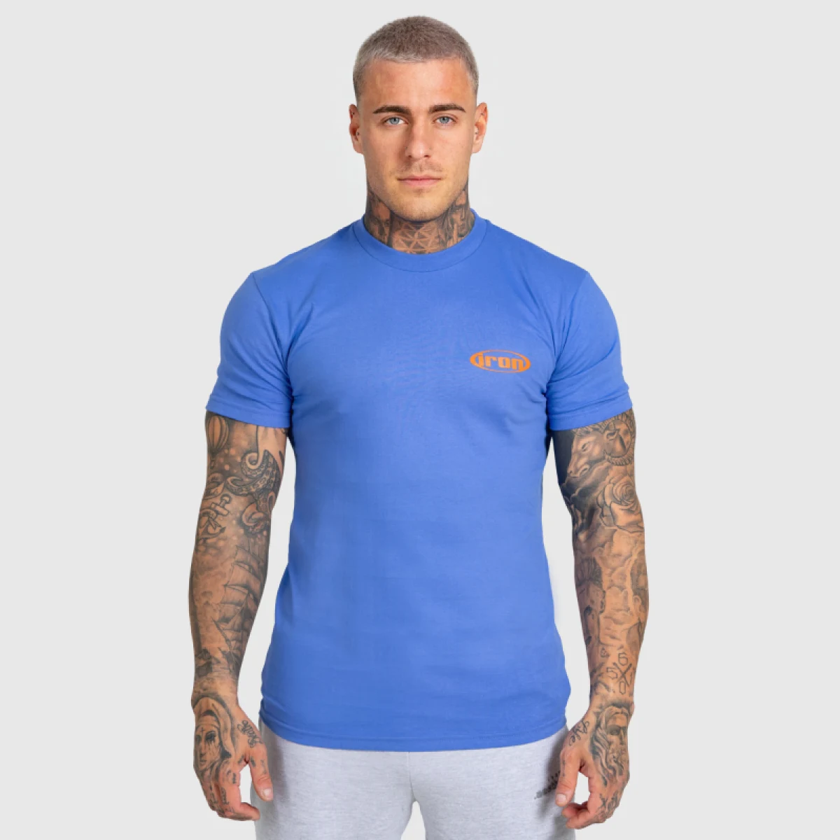 Férfi póló Iron Aesthetics Loop, kék · záber 2