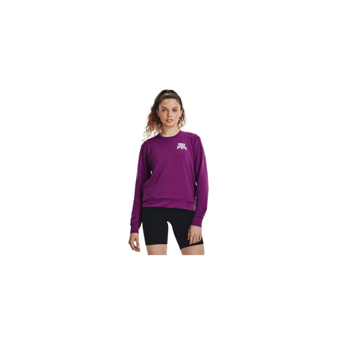 Női kapucnis pulóver UNDER ARMOUR UA Rival Terry Graphic Crew-PPL · záber 3