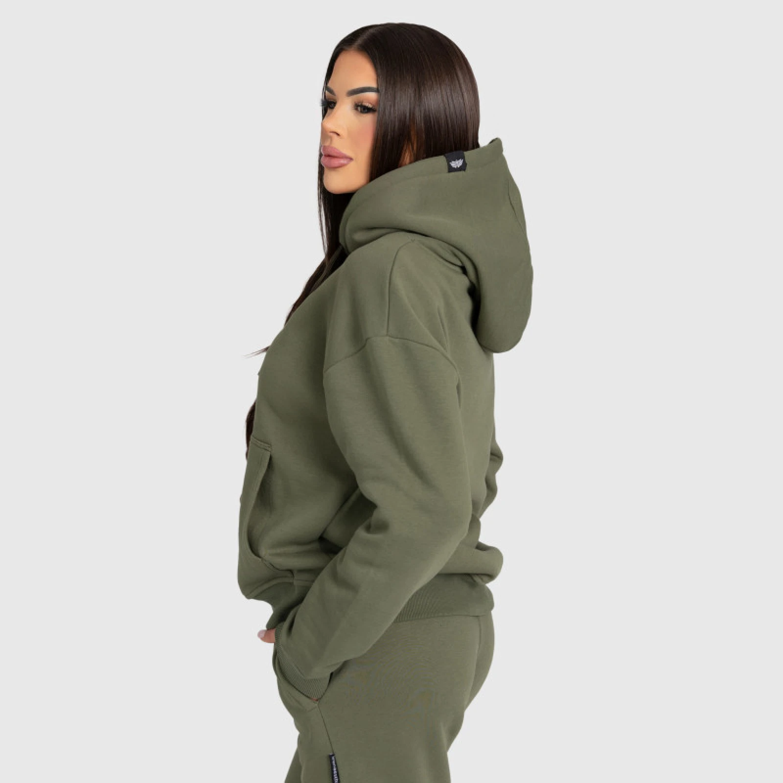 Női pulóver Iron Aesthetics Cargo, zöld · záber 3