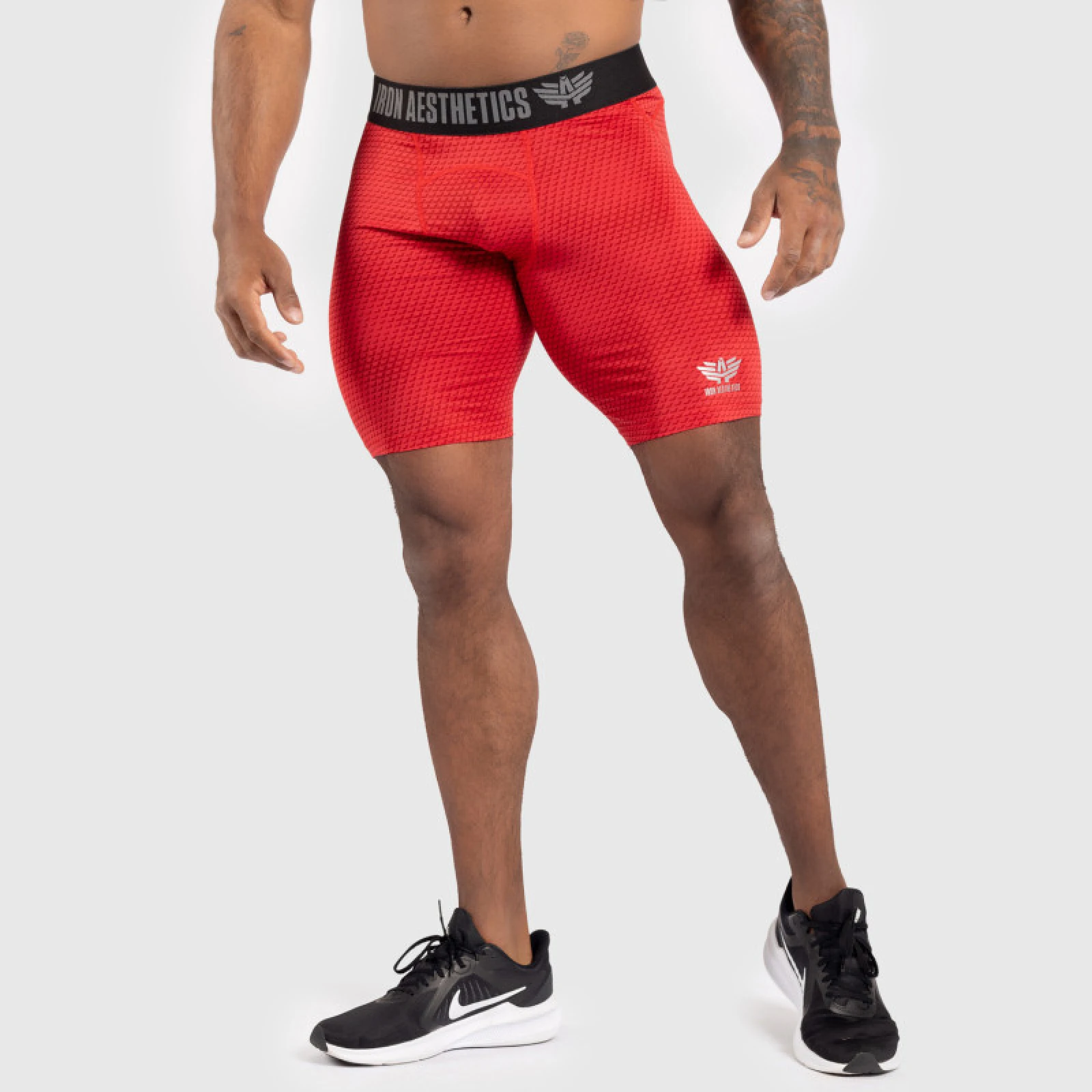 Funkcionális rövidnadrág Iron Aesthetics Evolution, piros · záber 2