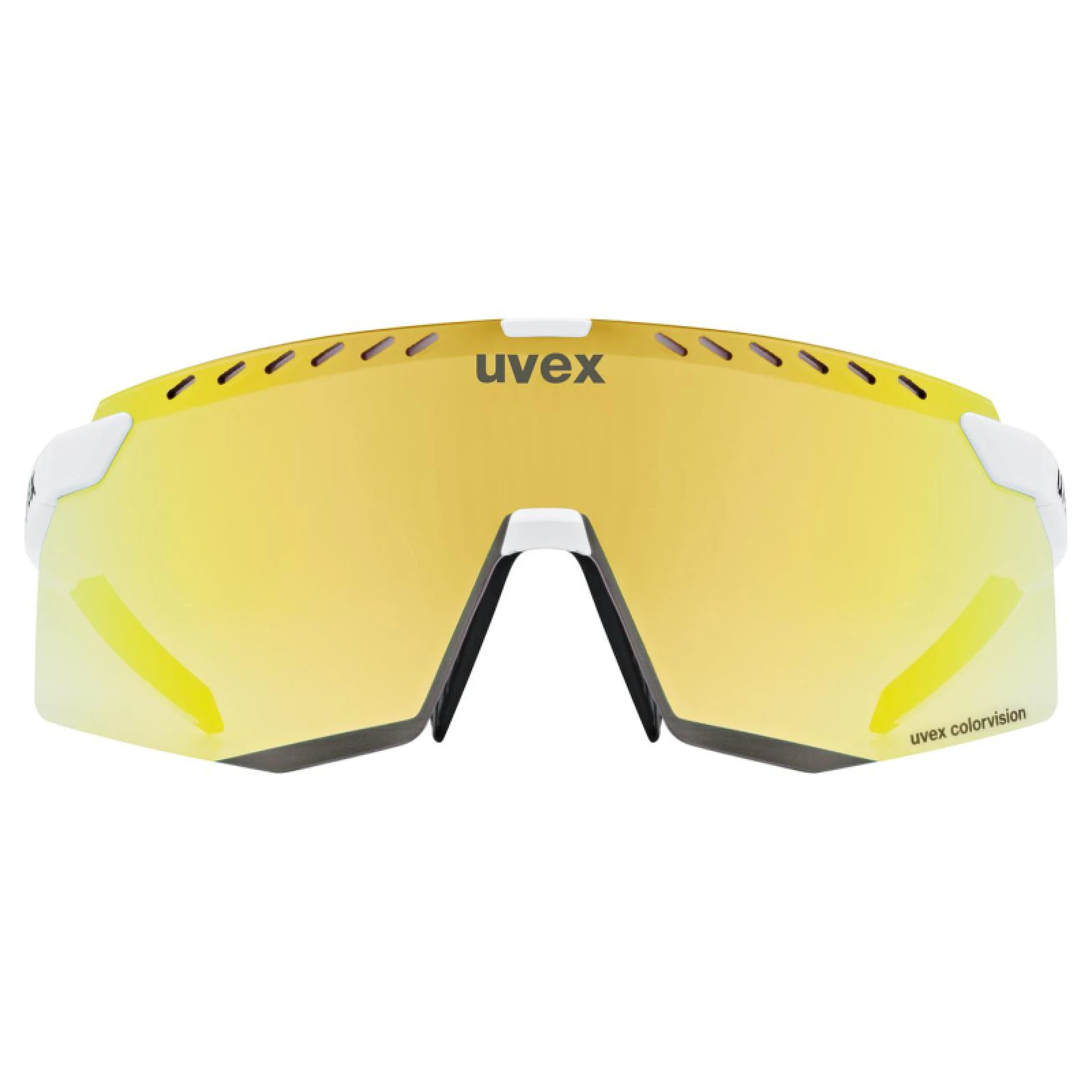 Kerékpáros napszemüvegek UVEX brýle Pace Stage CV white matt mir. gold · záber 3