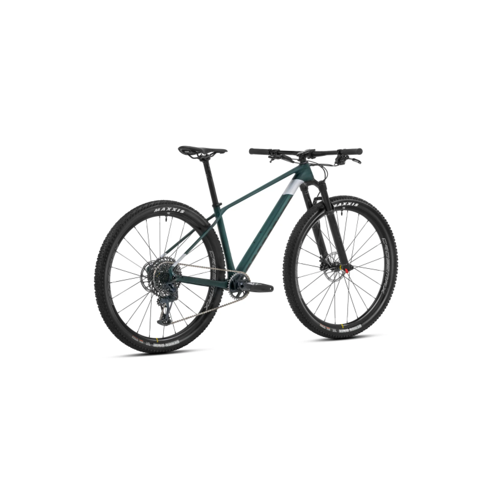 Túrázó kerékpár MONDRAKER Podium Carbon, translucent green carbon racing silver · záber 3