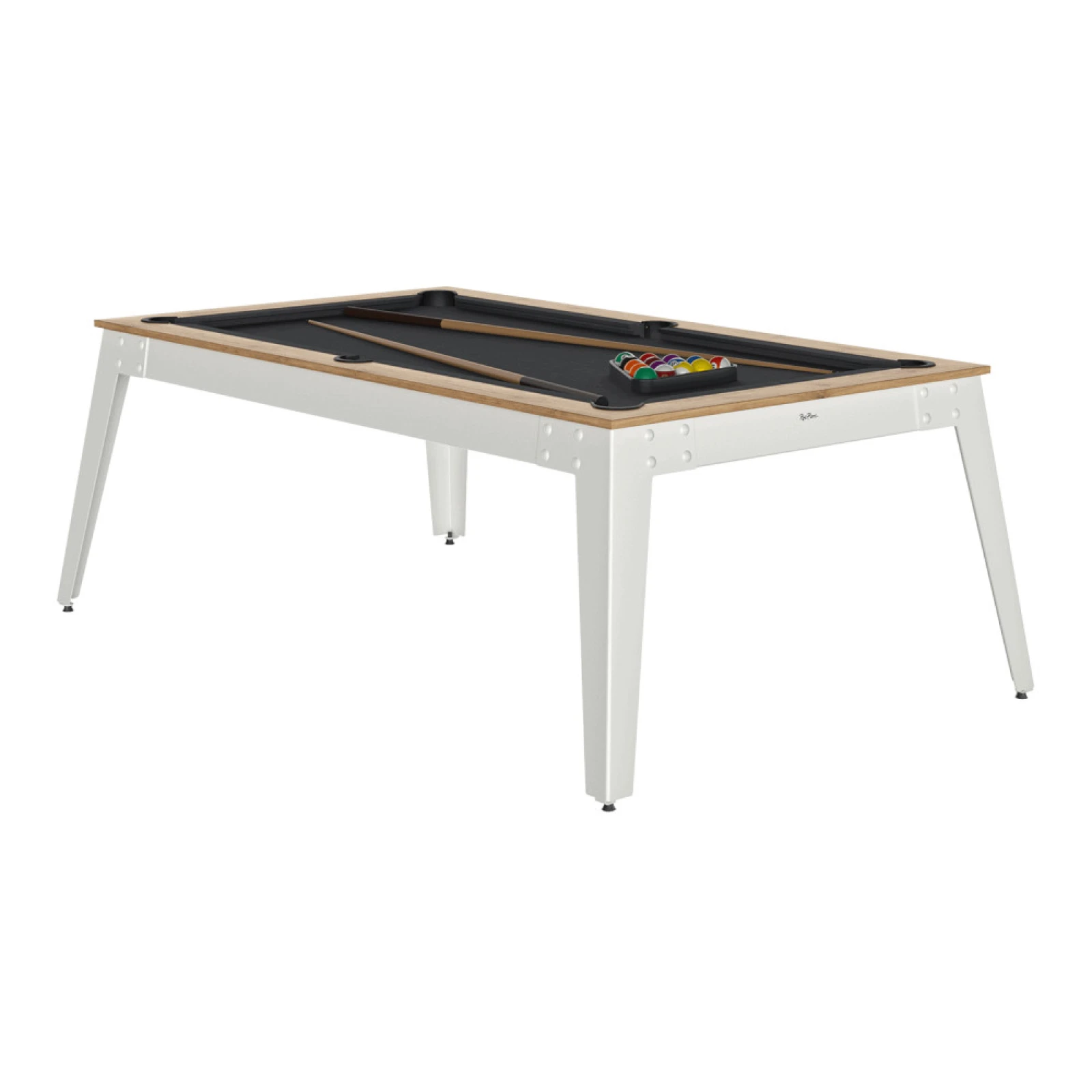 Rene Pierre Billard Steel Chêne sablé / blanc luxus billiárd asztal · záber 1