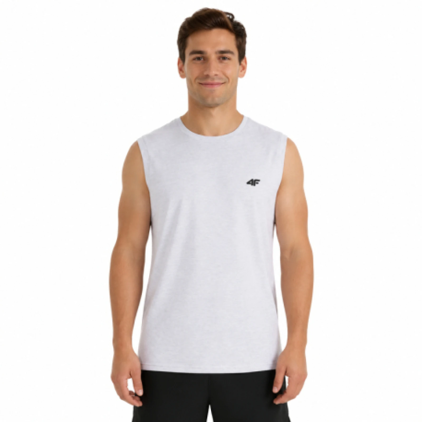 Férfi ujjatlan póló 4F SLEEVELESS M306-10S-WHITE · záber 1