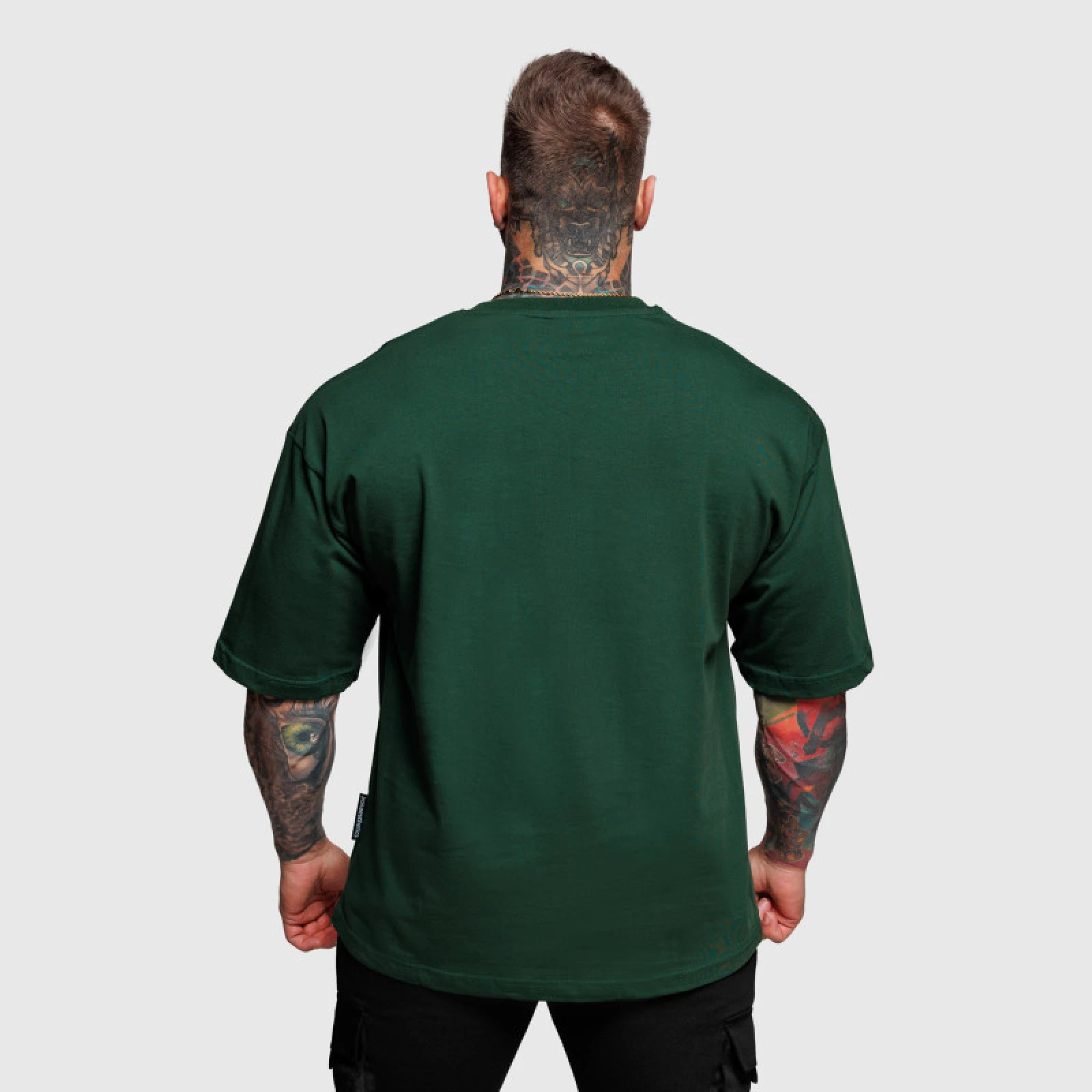 Oversize póló Iron Aesthetics Major, zöld · záber 4