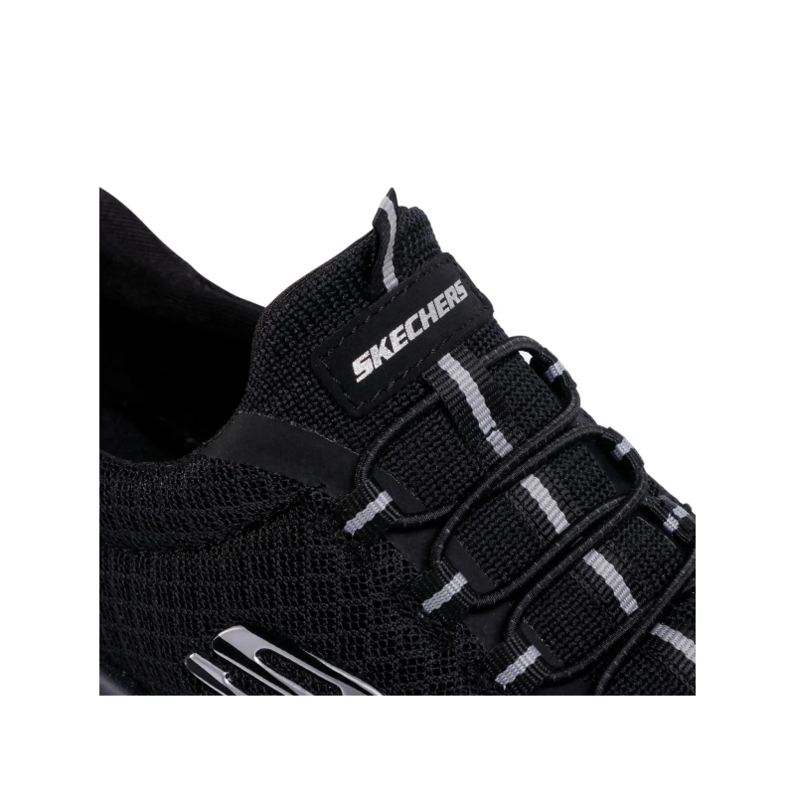 Női szabadidőcipők SKECHERS Summits Slip-Ins W black white · záber 5