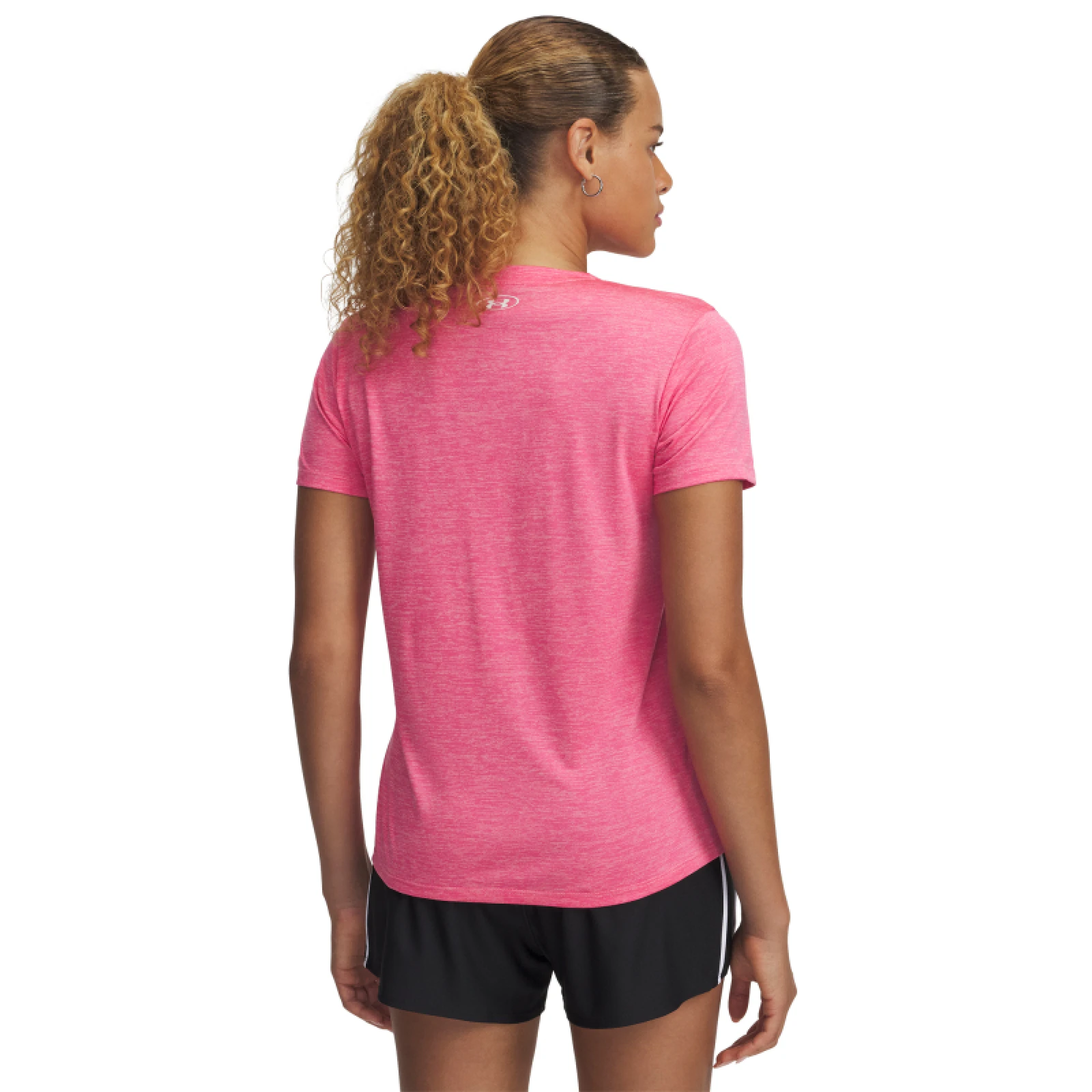 Női rövid ujjú edzőpóló UNDER ARMOUR Tech SSV- Twist-PNK · záber 5