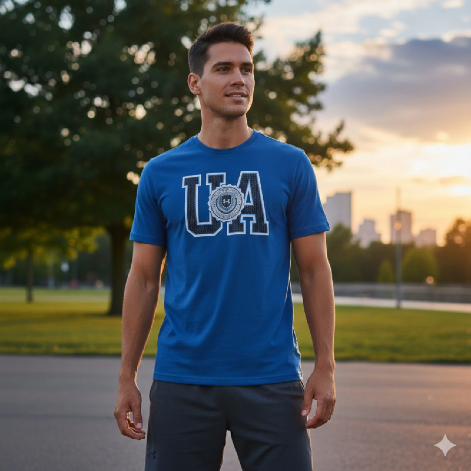 Férfi rövid ujjú póló UNDER ARMOUR UA COLLEGE CREST LOGO SS · záber 8