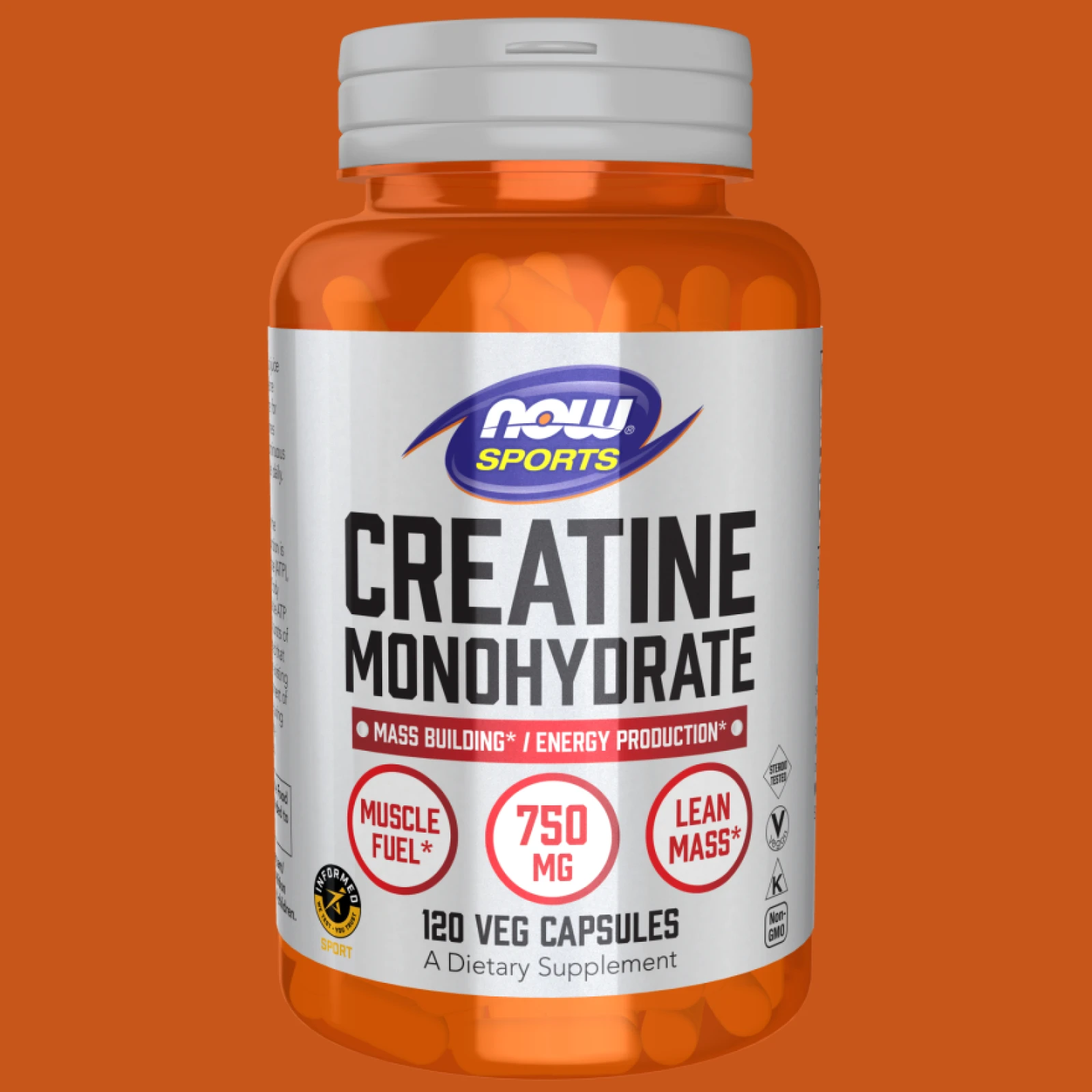 Creatine Monohydrate 750 mg 120 Veg Capsules · záber 1