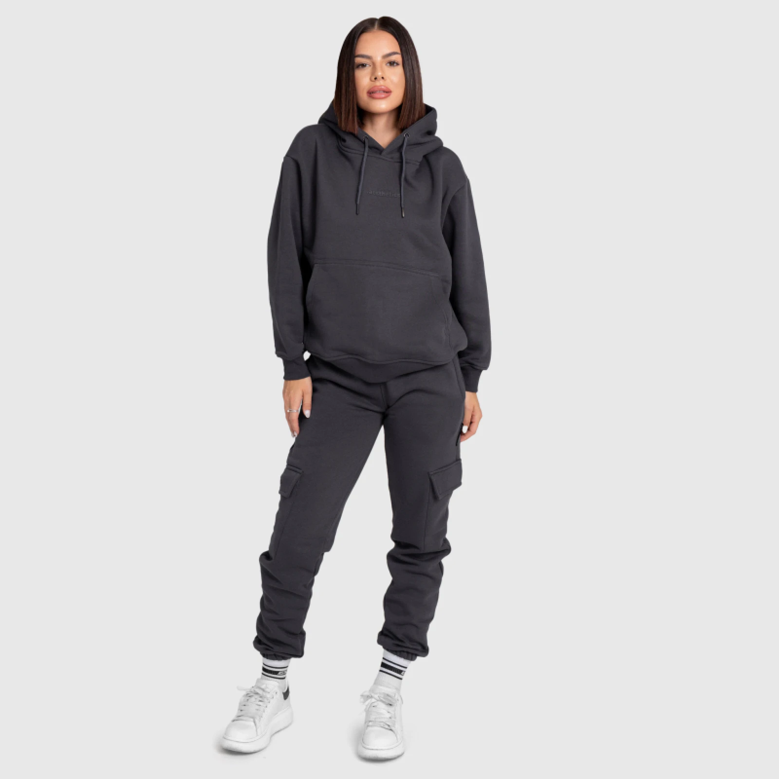 Női oversize szett Iron Aesthetics Cargo, szürke · záber 1