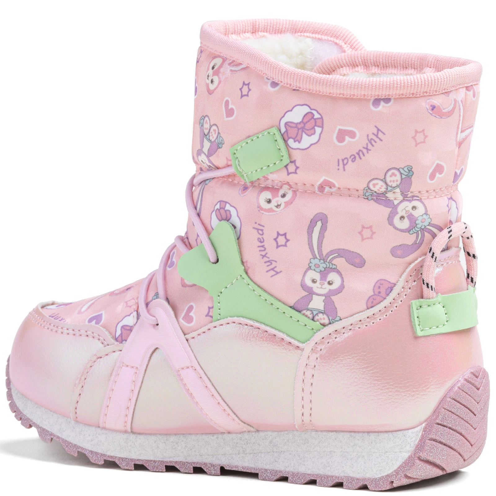 Lány téli magas csizmák WOJTYLKO Halwell pink · záber 3