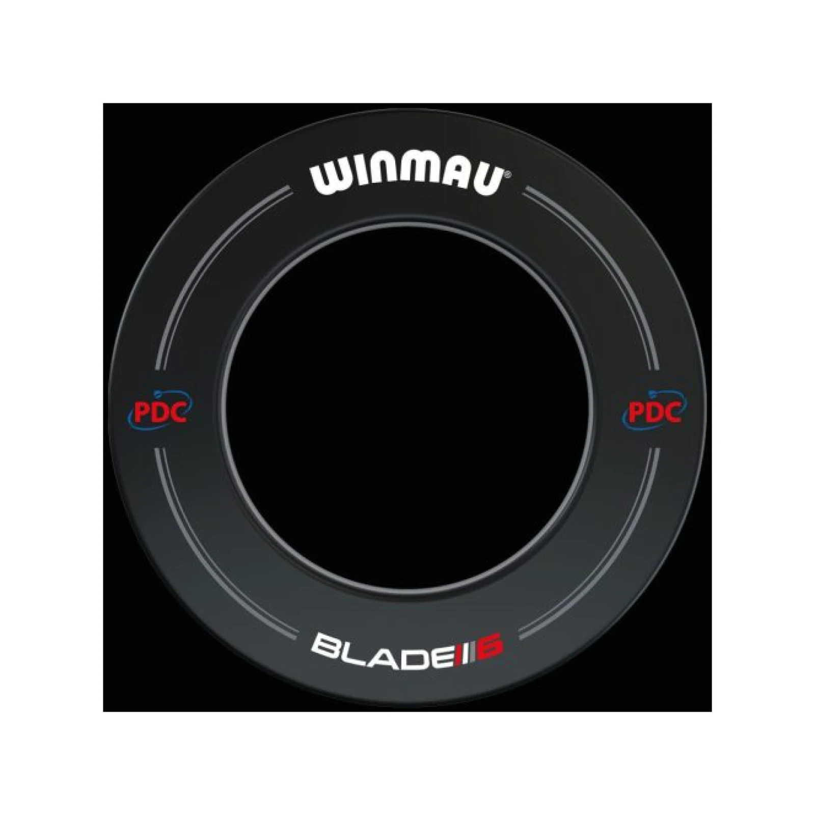 WINMAU FALVÉDŐ DART TÁBLA KÖRÉ FEKETE, PDC · záber 2