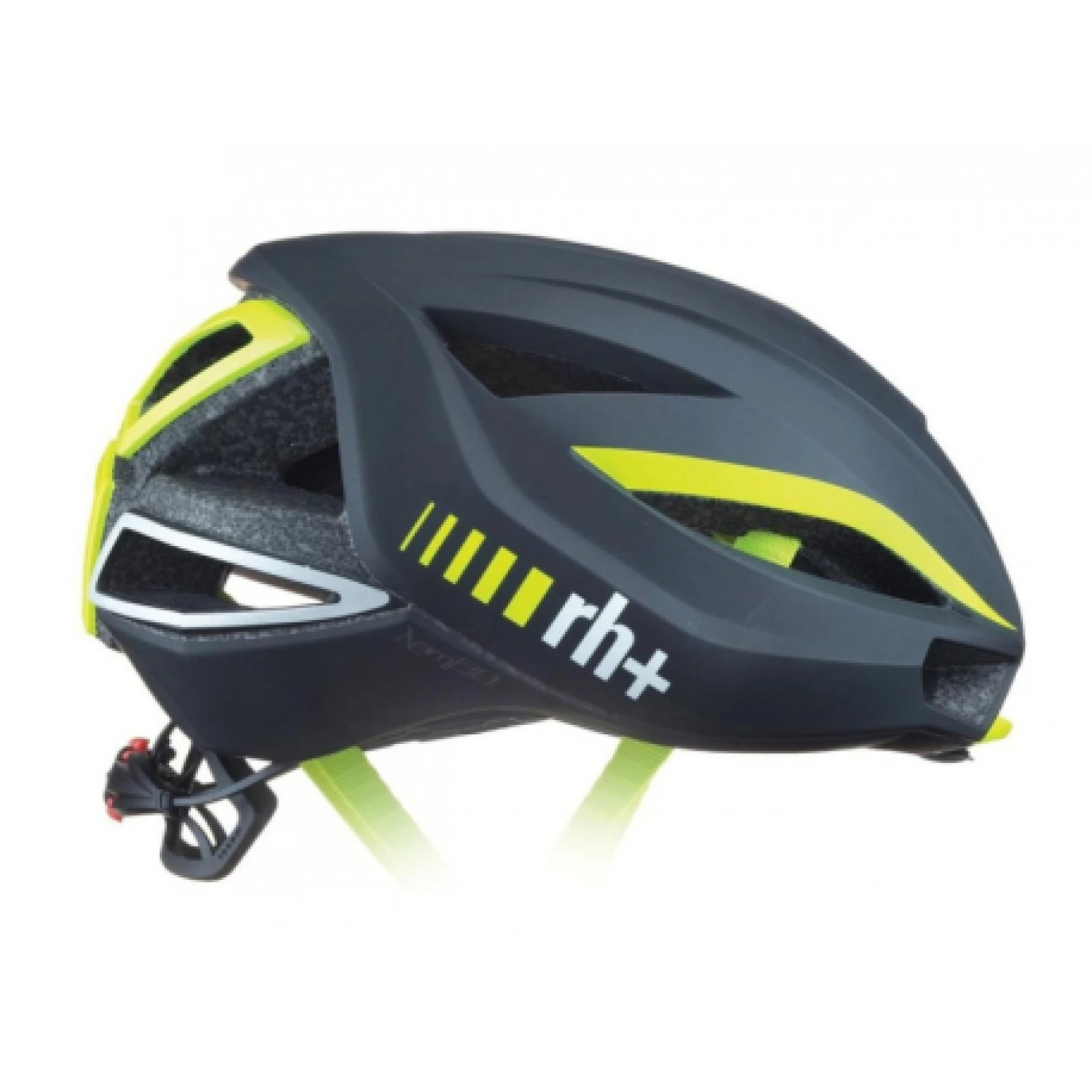 Kerékpáros sisak RH+ Lambo, matt black shiny yellow fluo · záber 1