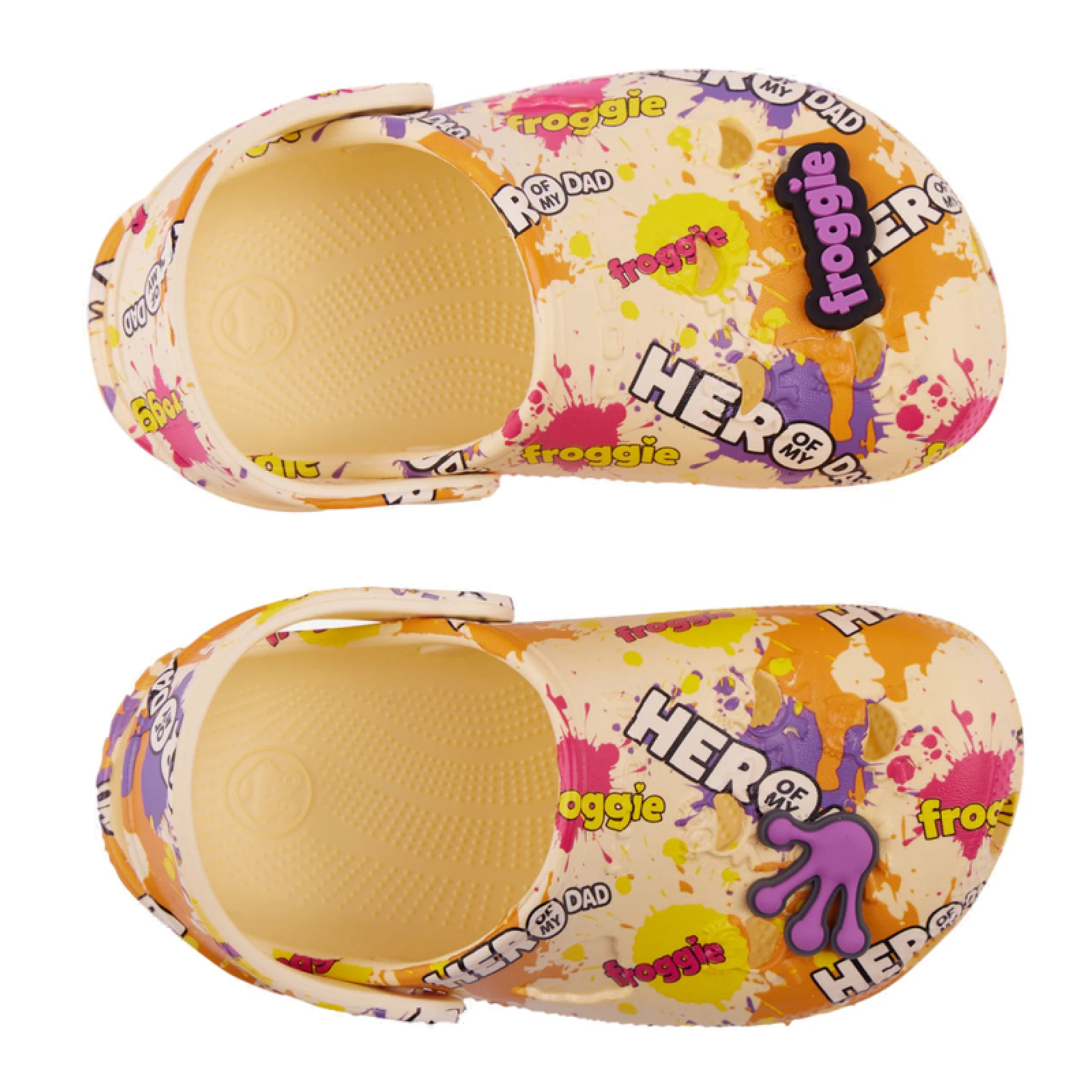 Gyerek krokszik (szabadidőcipő) COQUI Little Frog + Amulet pastel yellow hero splash · záber 3