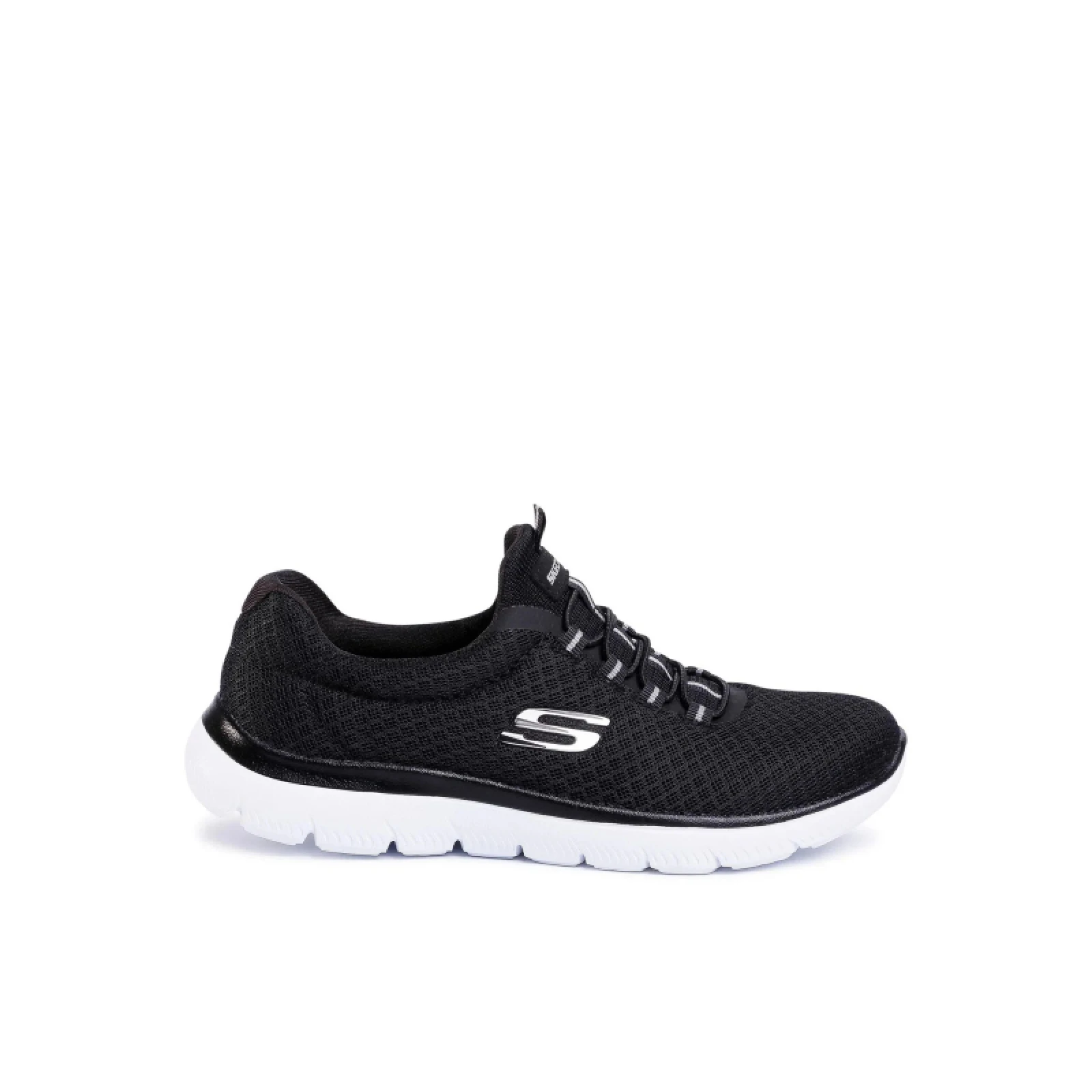 Női szabadidőcipők SKECHERS Summits Slip-Ins W black white · záber 2