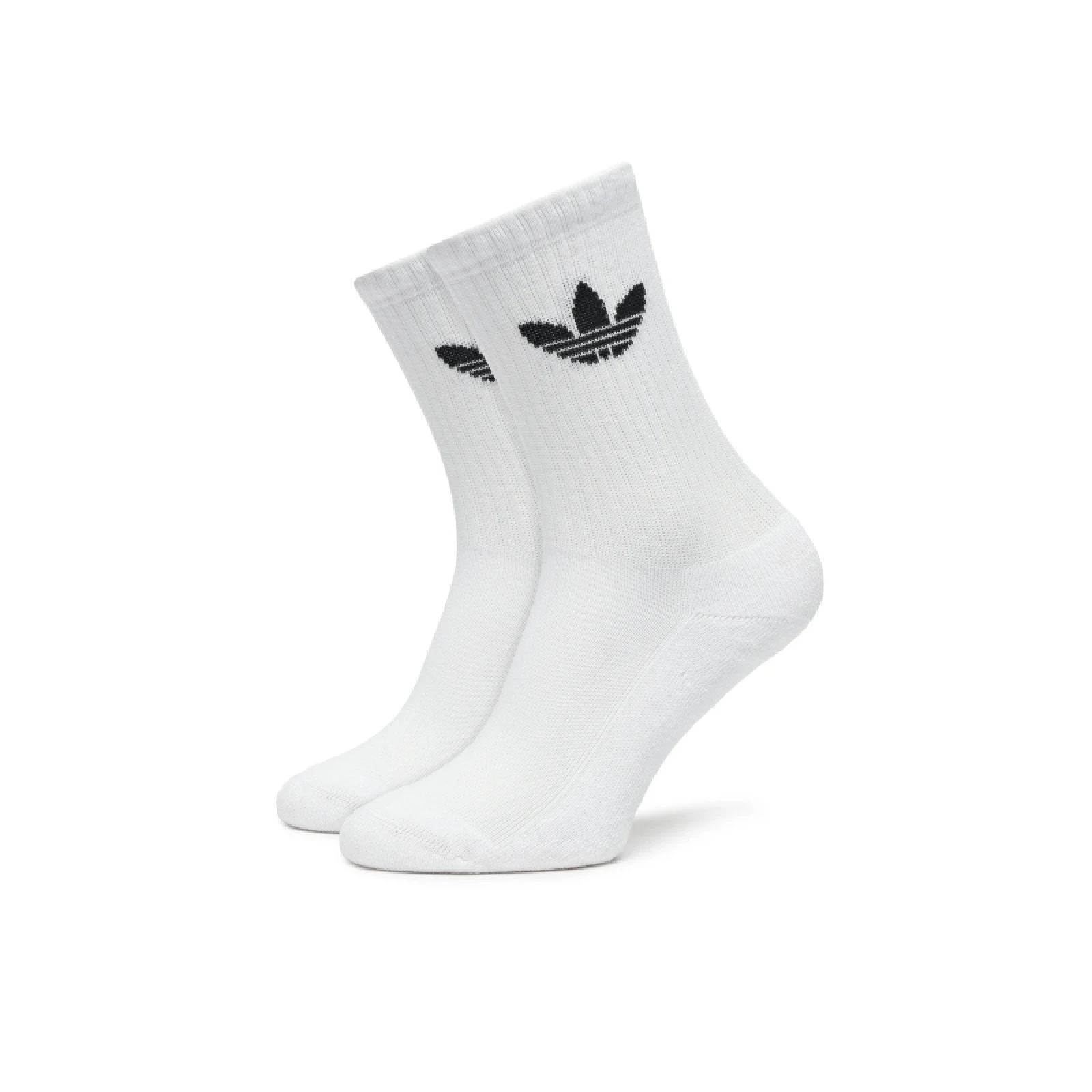 Zoknik ADIDAS ORIGINALS 3 PACK-CusTre Crw Sck WHITE BLACK · záber 2