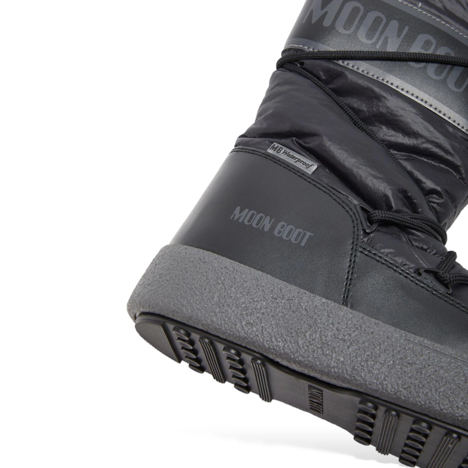 Női bokacsizmák télen MOON BOOT LTRACK HIGH NYLON WP, 001 black · záber 4