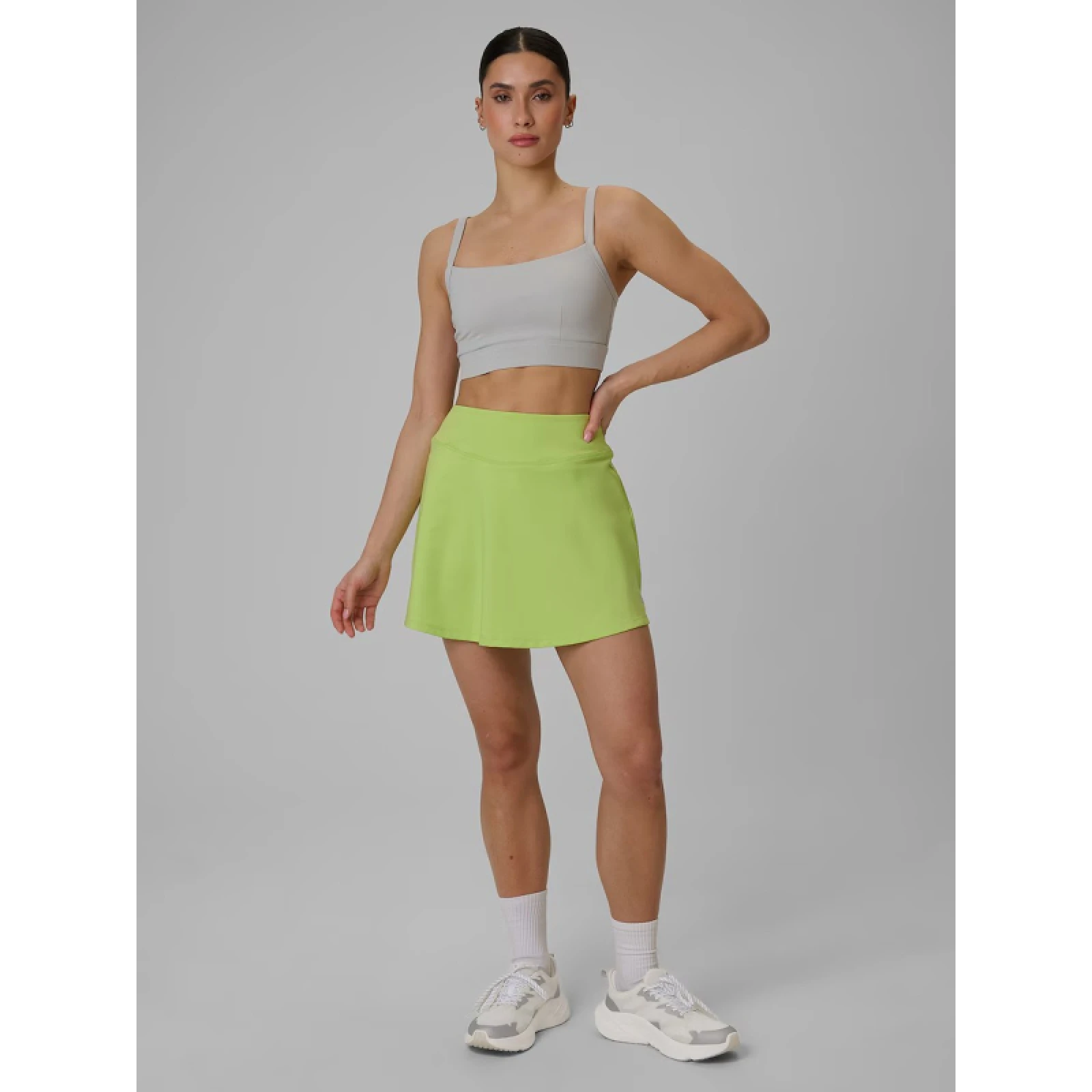 Női edzőszoknya 4F SKIRT FNK F017-42S-LIGHT GREEN · záber 4