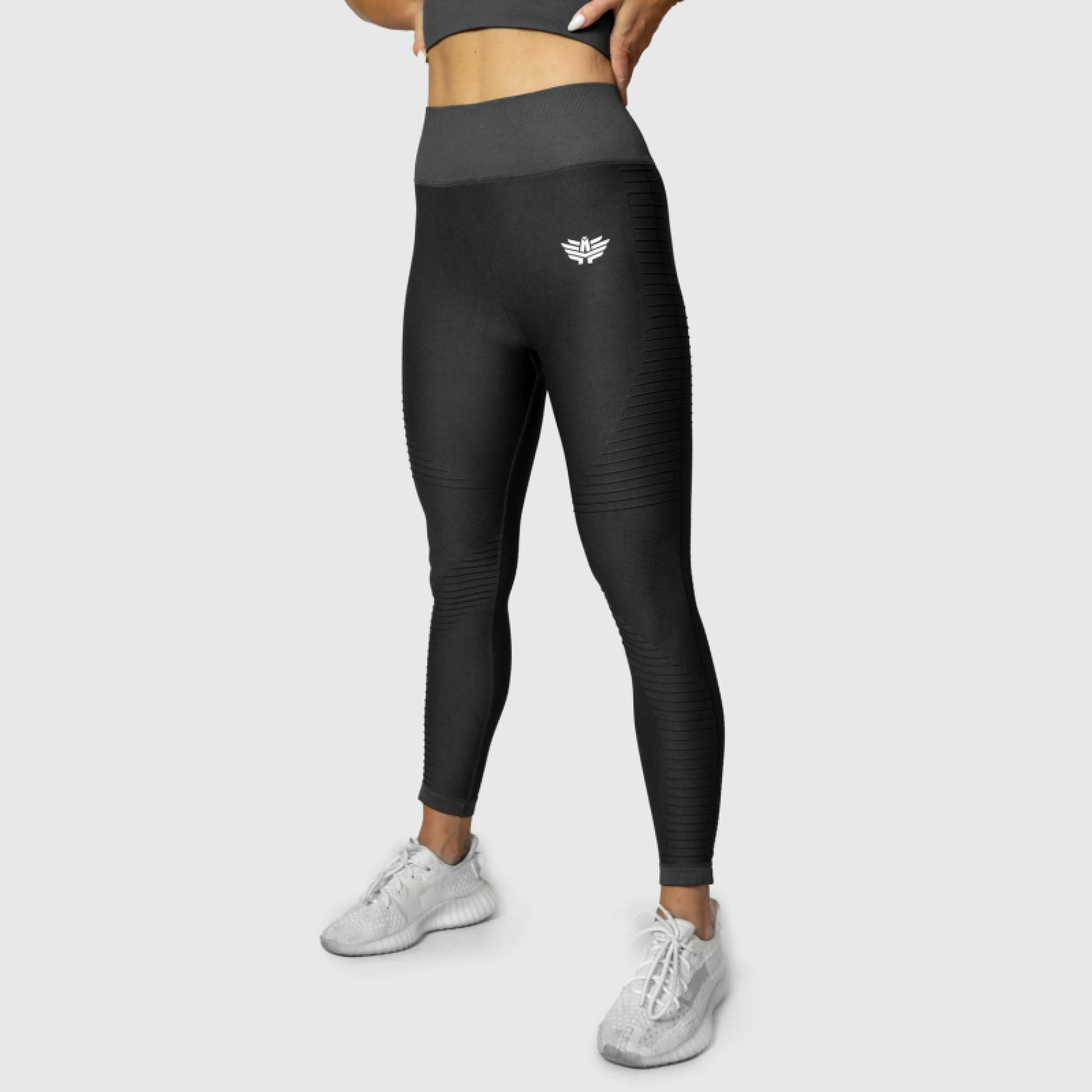 Varrás nélküli leggings Iron Aesthetics Dynamic, szürke · záber 2