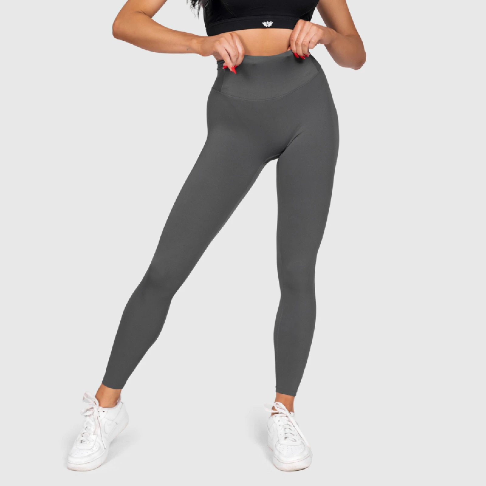 Magasderekú leggings Iron Aesthetics Adapt, szürke · záber 2
