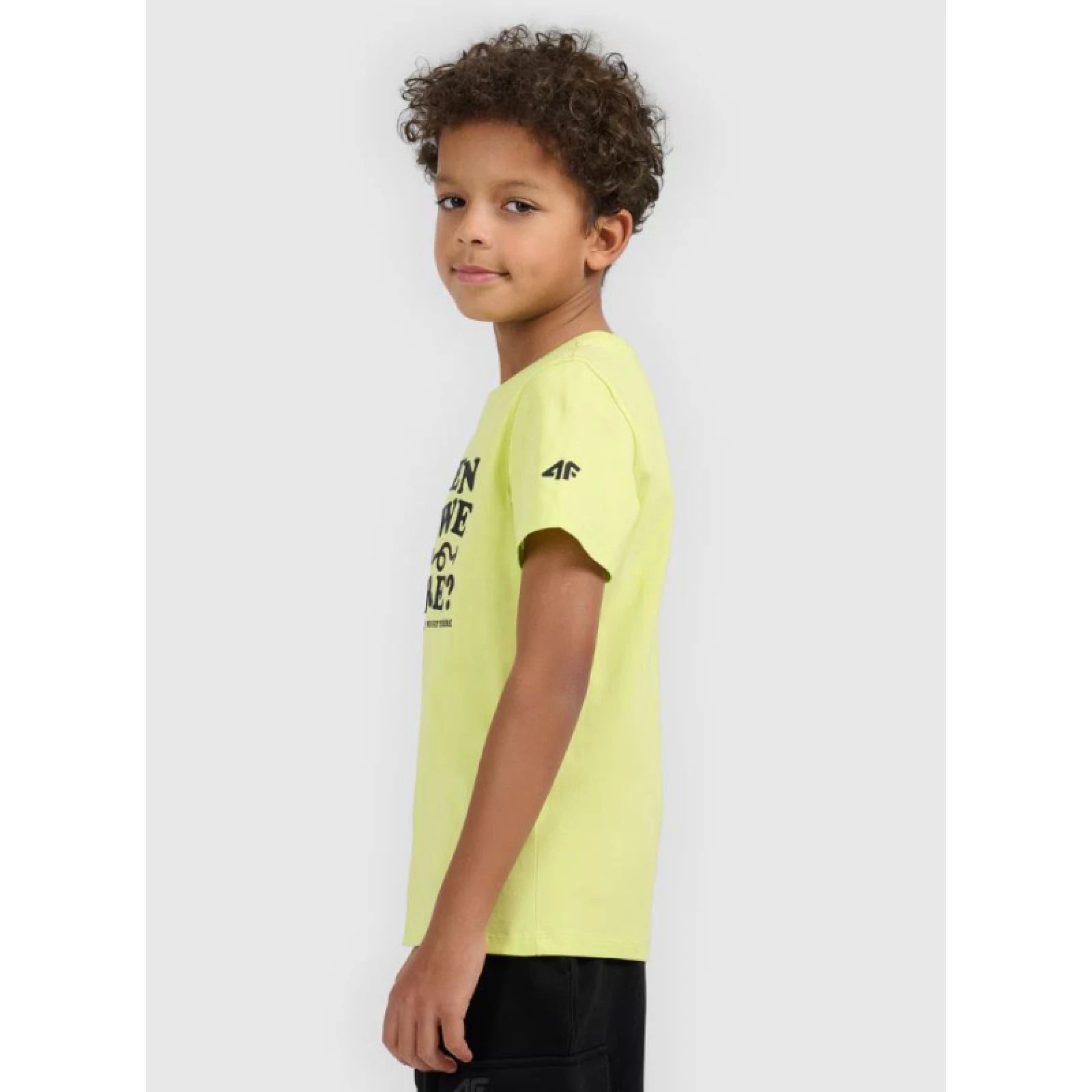 Fiú póló rövid ujjú 4F JUNIOR TSHIRT M2816-73S-LIGHT LEMON · záber 3