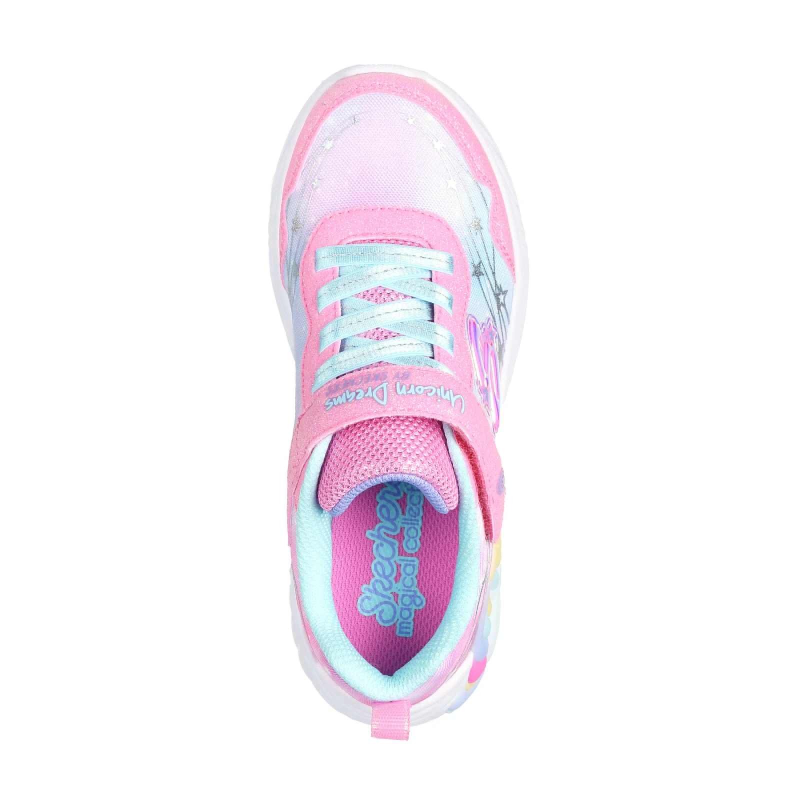 Lány szabadidőcipő SKECHERS S Lights Unicorn Wishful Magic K pink turquoise · záber 4