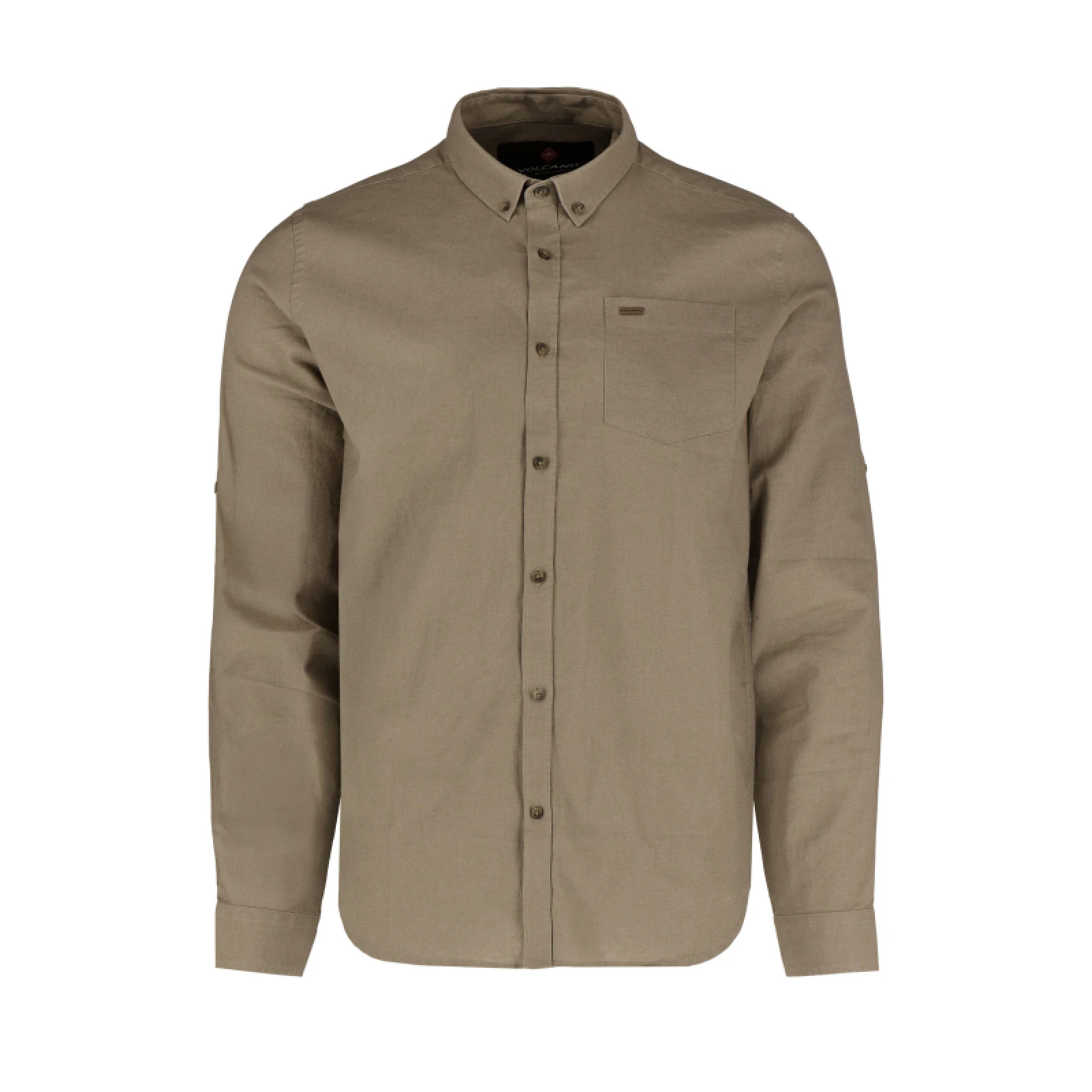 Férfi hosszú ujjú ing VOLCANO K-VINCES-BEIGE · záber 5