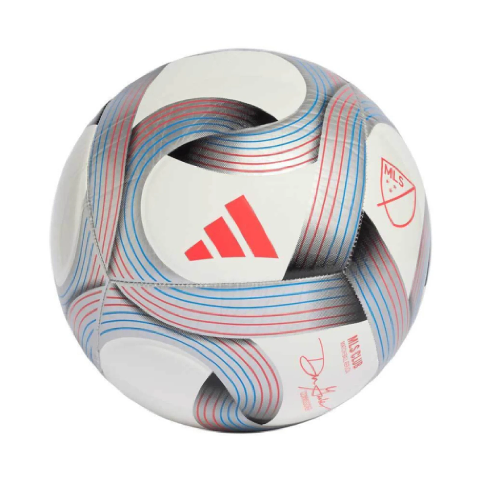 Futball labda ADIDAS MLS CLB WHITE GLOBLU LUCRED · záber 1