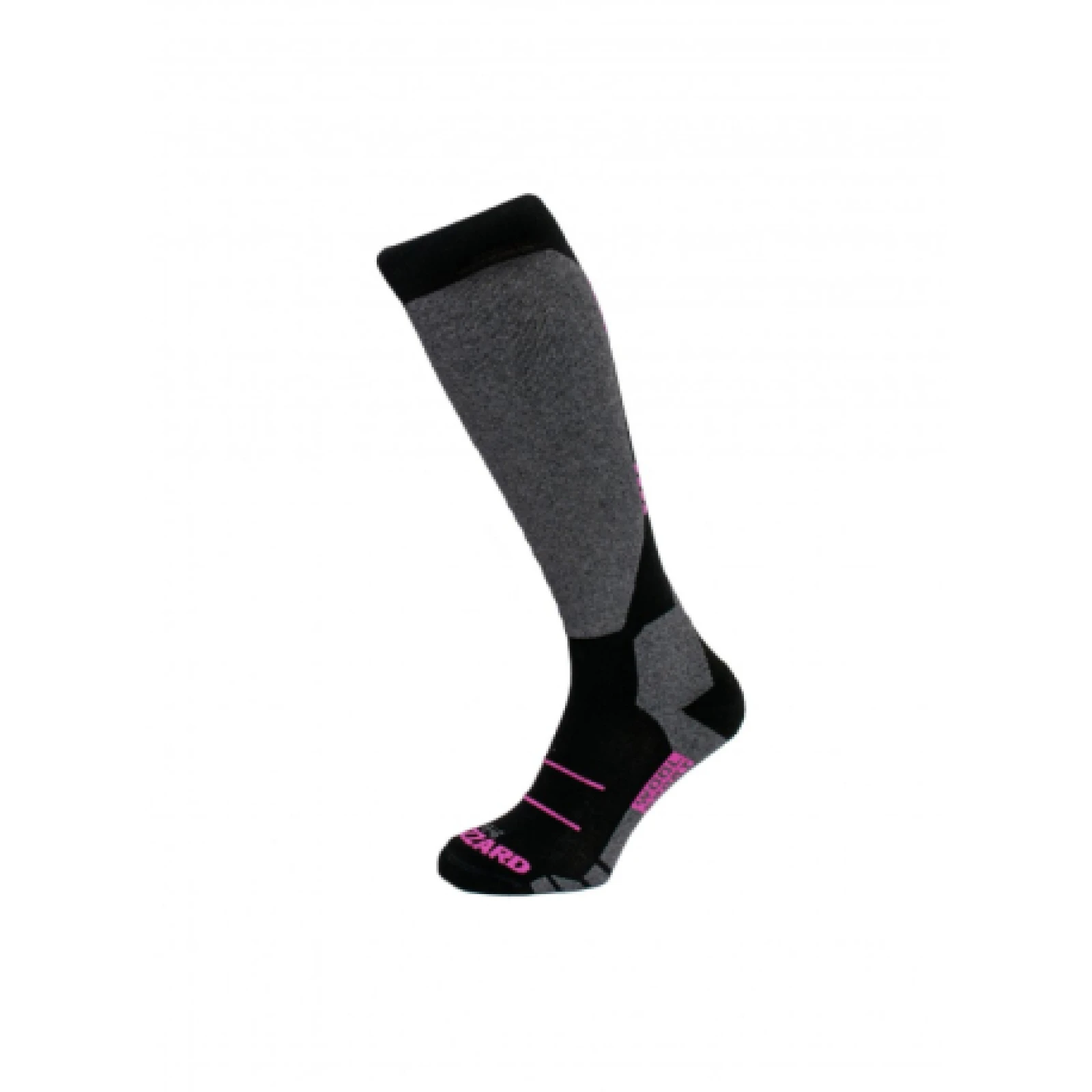 Junior sí zoknik BLIZZARD Wool Sport Junior ski socks, black pink · záber 1