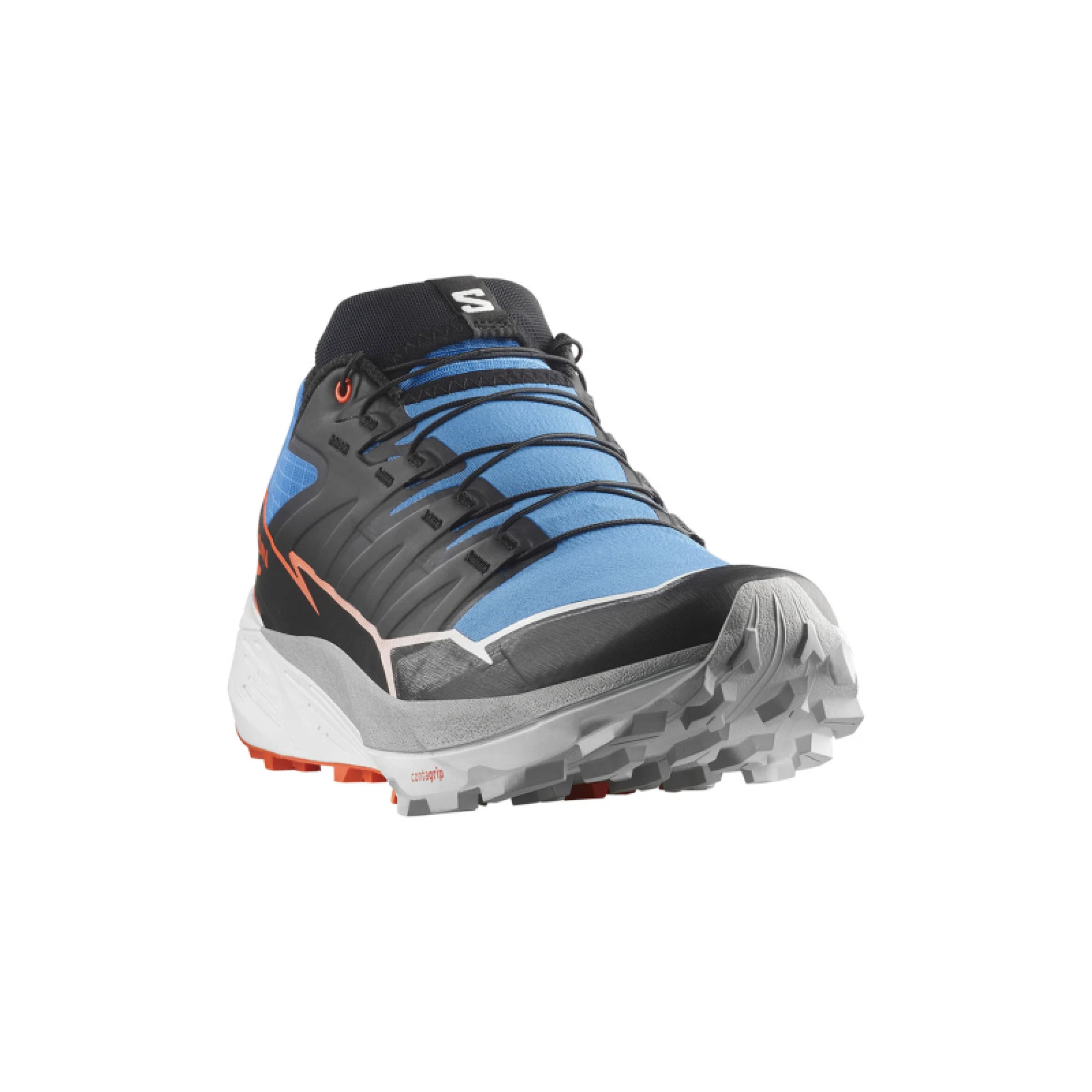 Férfi futó trail cipők SALOMON Thundercross M french blue black cherry tomato · záber 3