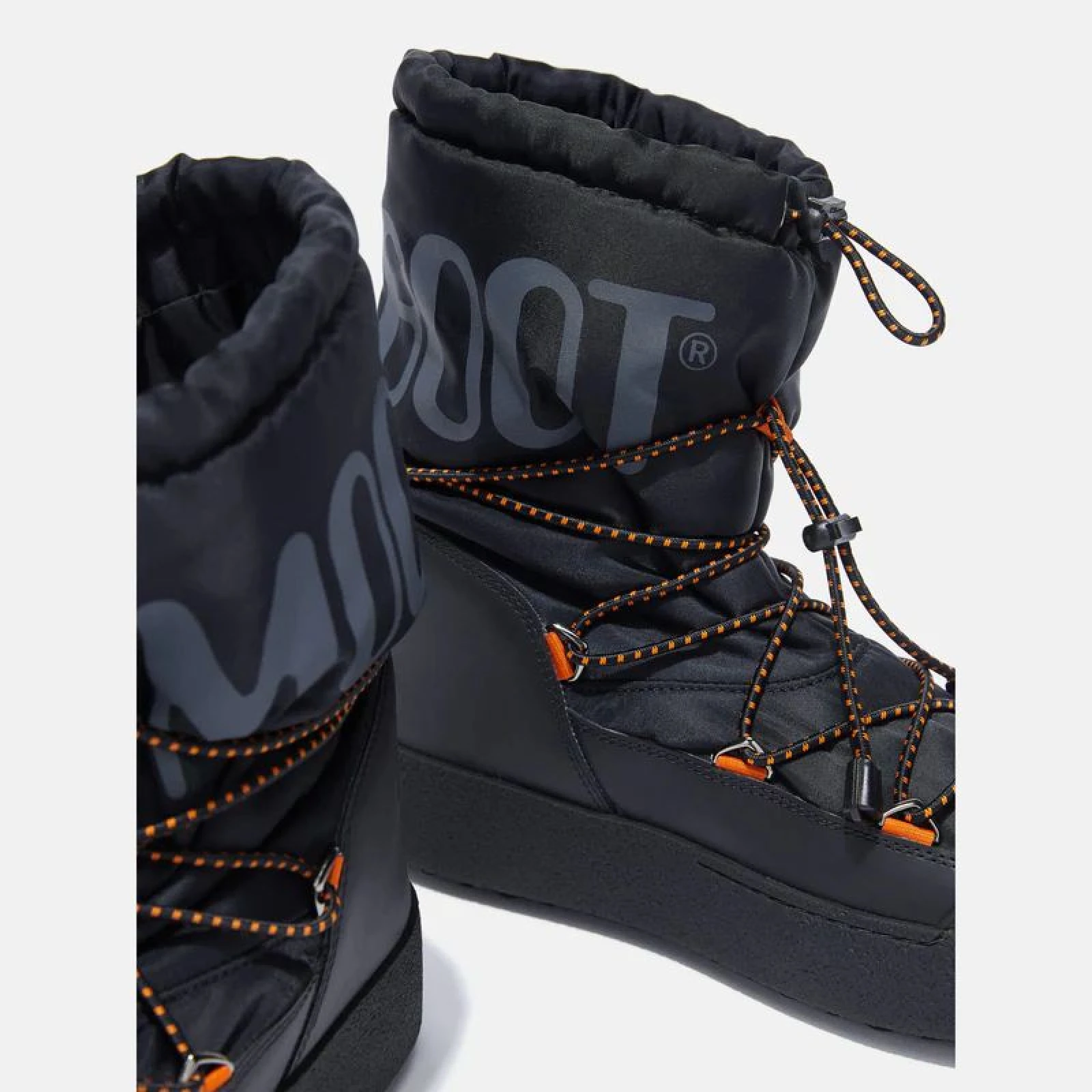 Férfi magas téli cipők MOON BOOT MTRACK POLAR, 001 black orange · záber 4