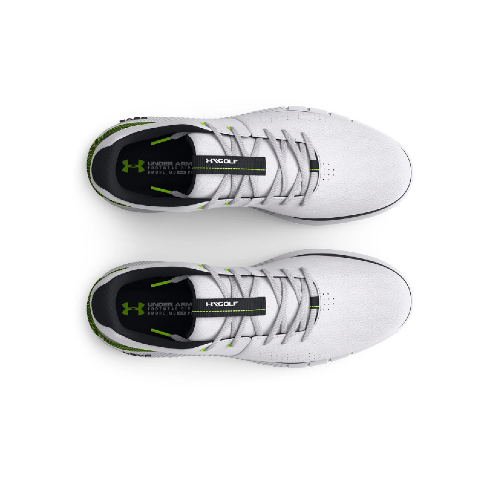 Férfi golfcipők tüskékkel UNDER ARMOUR Fade 2 Spikeless Golf Shoes white · záber 3