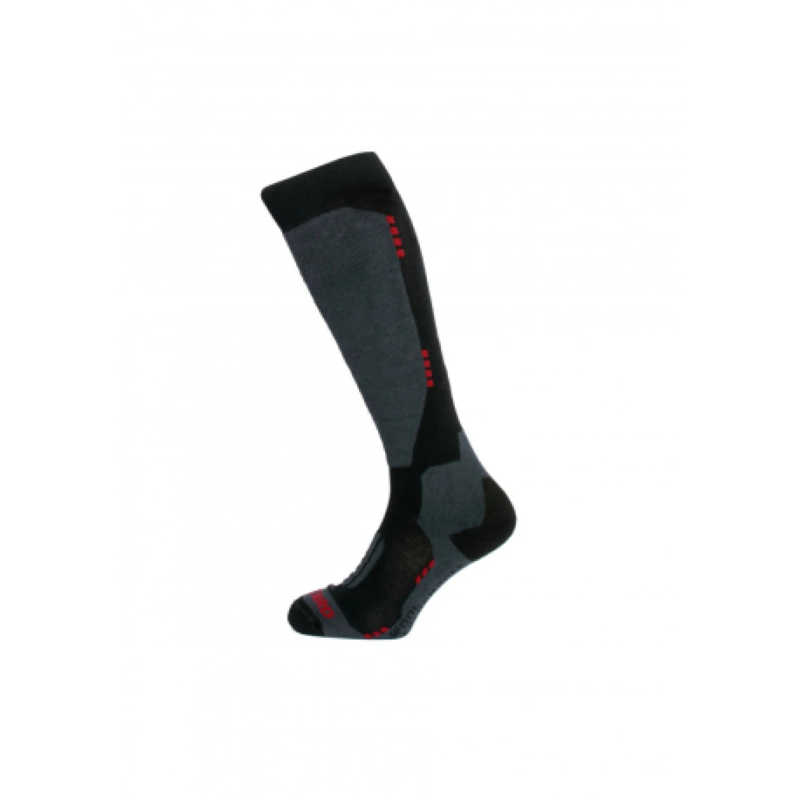 Sí zokni BLIZZARD Wool Performance ski socks, black wine red · záber 1