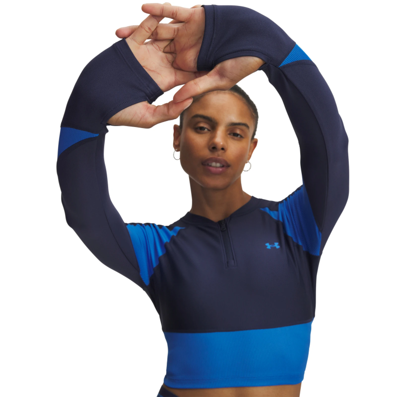 Női hosszú ujjú edzőpóló UNDER ARMOUR UA HG Rib 1 4 Zip · záber 12