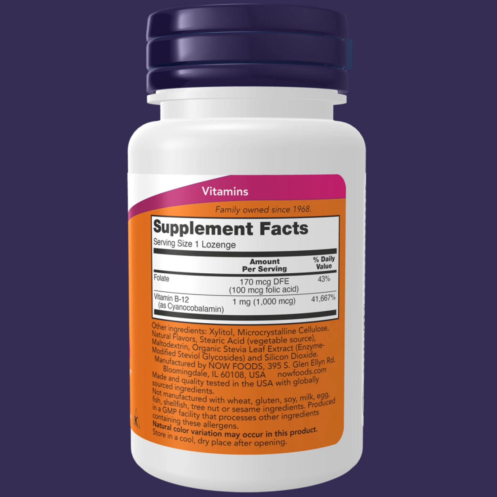 B-12 (1000 mcg) with Folic Acid 100 Chewable Lozenges · záber 4