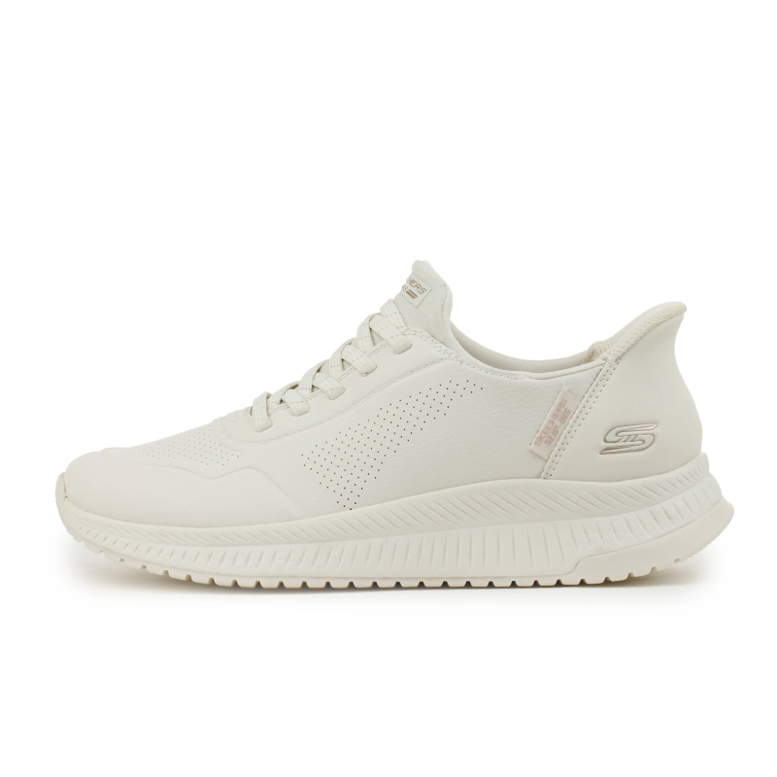 Női szabadidőcipők SKECHERS Bobs Squad 4 Key Look Slip-Ins W white · záber 9
