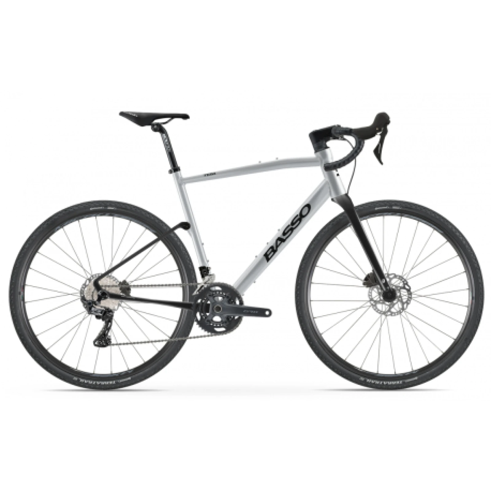 Gravel kerékpár BASSO Tera, silver, Shimano GRX 600, Microtech MX25 · záber 1