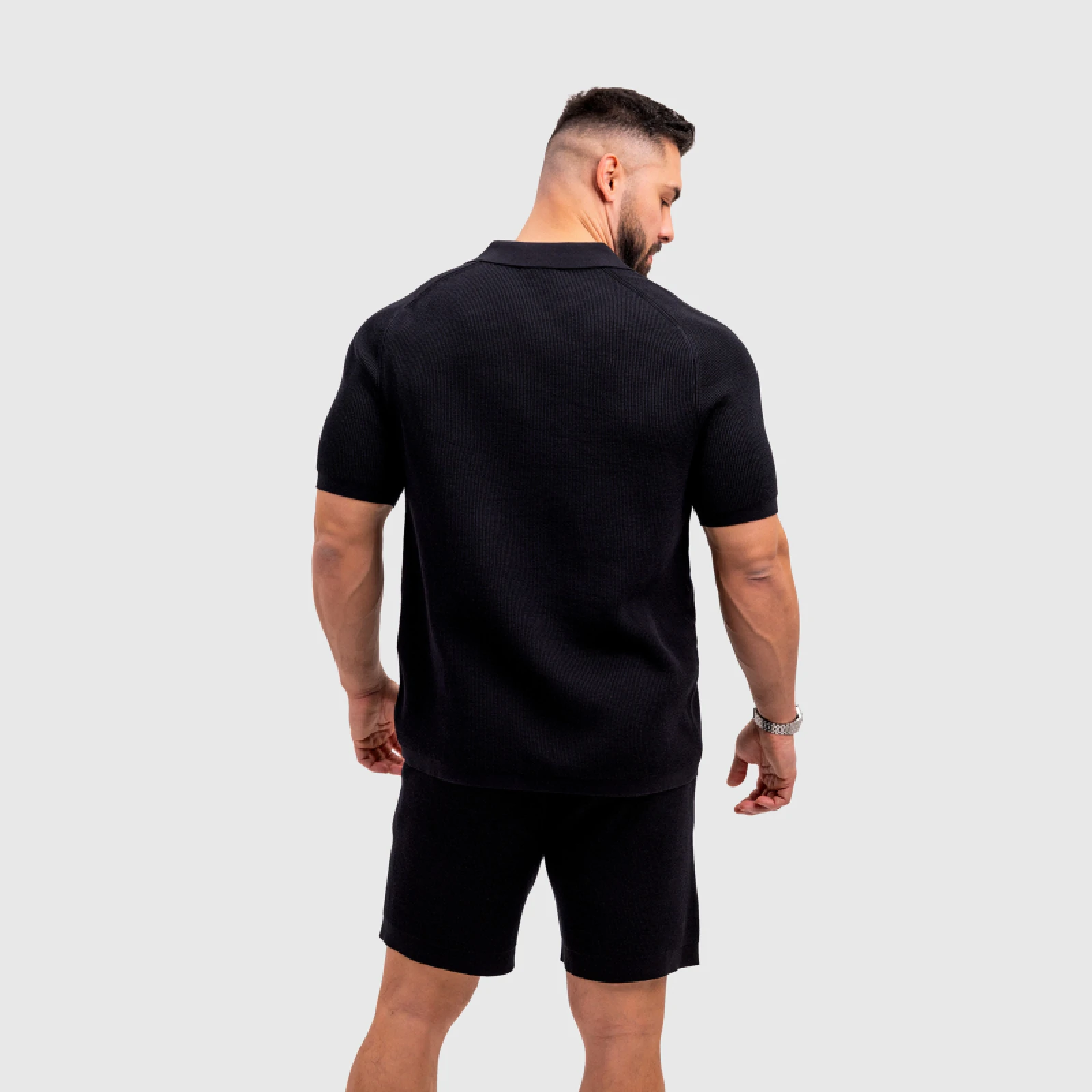 Férfi kötött szett Iron Aesthetics Vibe, fekete · záber 5
