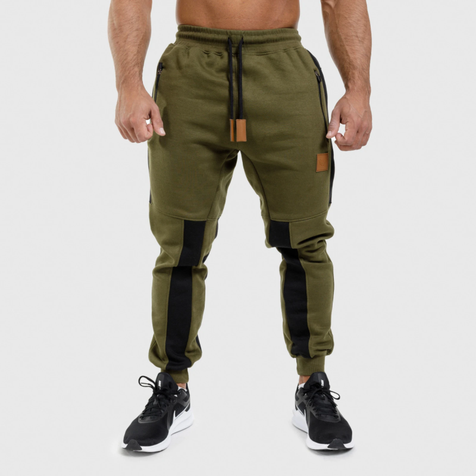 Jogger melegítőnadrág Iron Aesthetics ELEMENT, katonazöld · záber 2