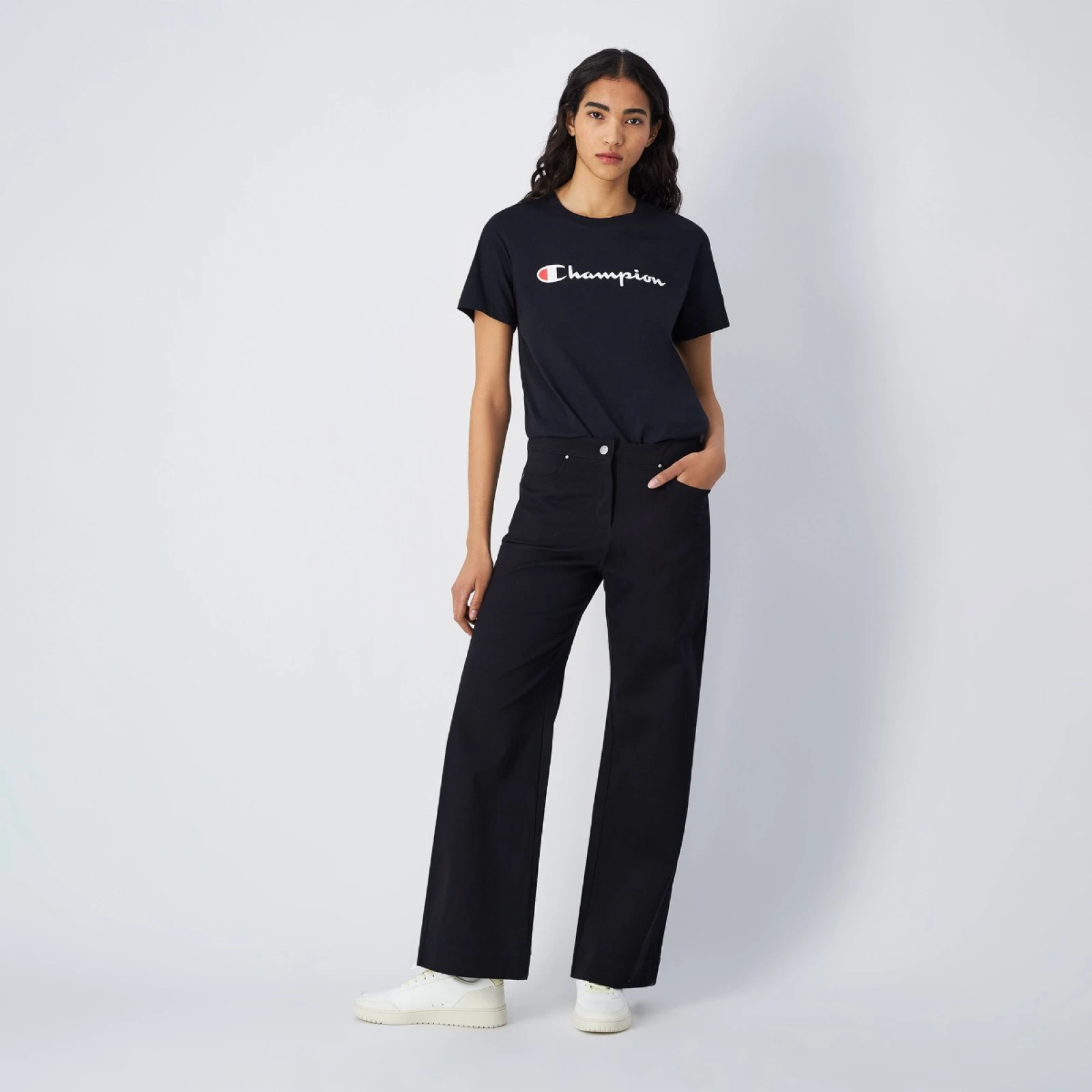 Champion Big Logo Jersey női póló Black · záber 4