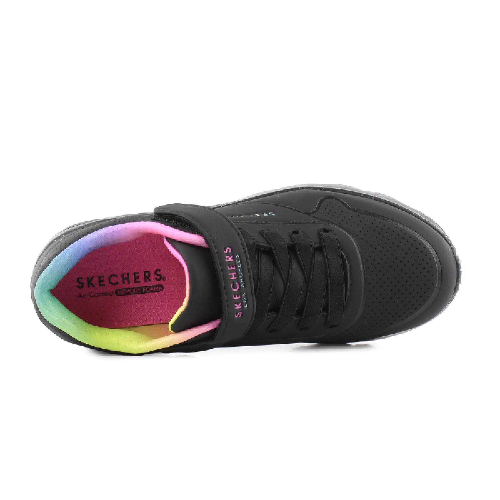 Lány szabadidőcipő SKECHERS Uno Lite Rainbow Specks K black multi rainbow · záber 5