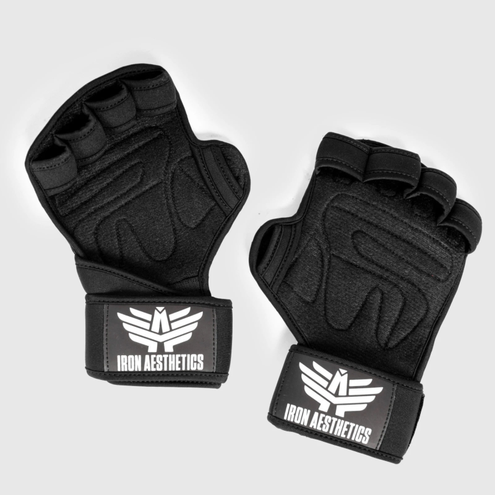Edzőkesztyű Iron Aesthetics Crossfit, fekete · záber 2