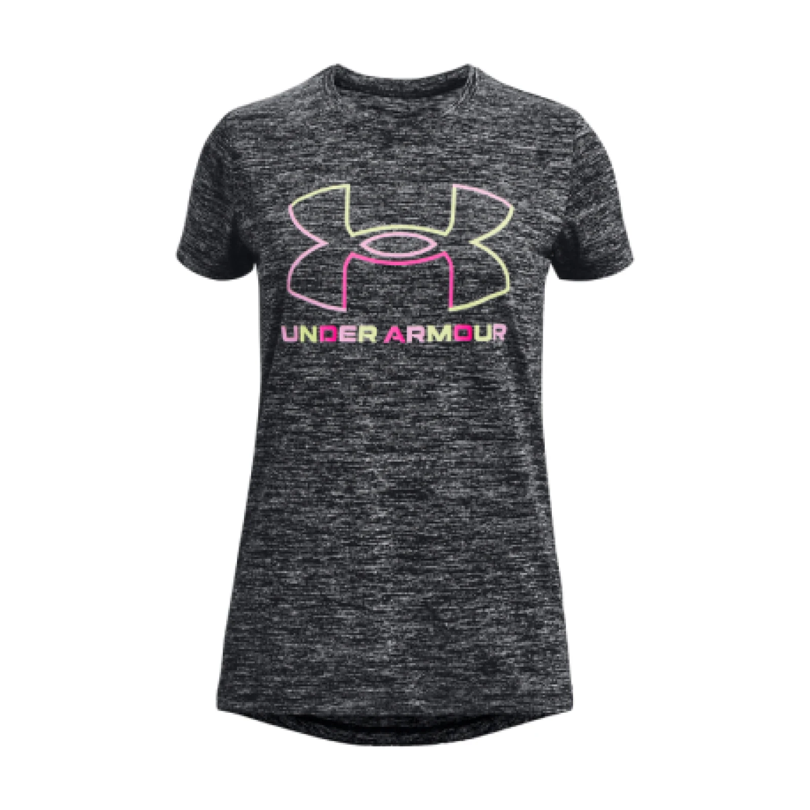 Lány edzőpóló rövid ujjú UNDER ARMOUR Tech BL Twist SS-BLK · záber 1