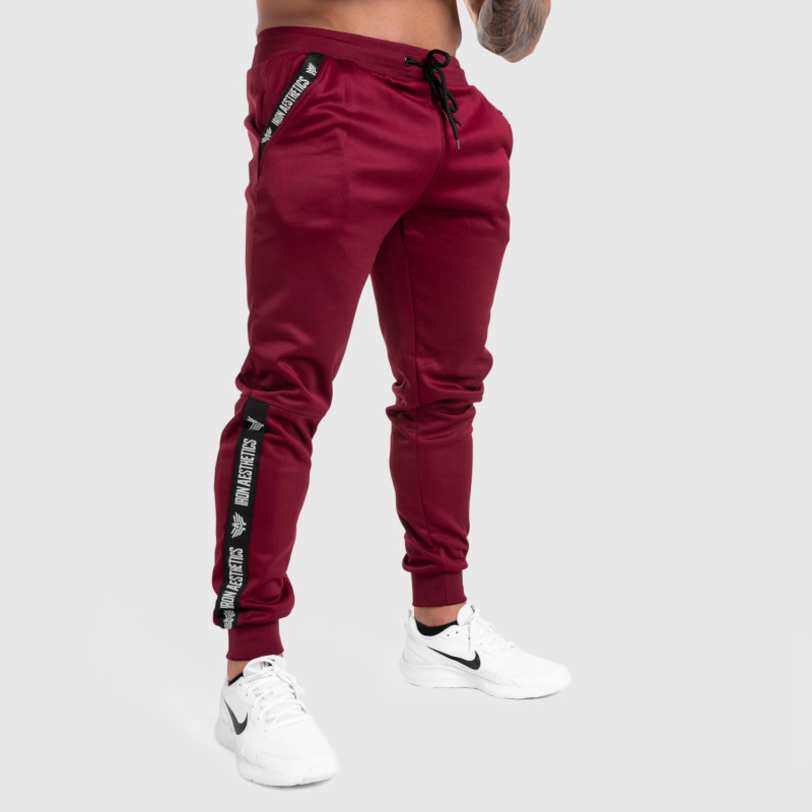 Jogger melegítő Iron Aesthetics Partial, bordó · záber 5
