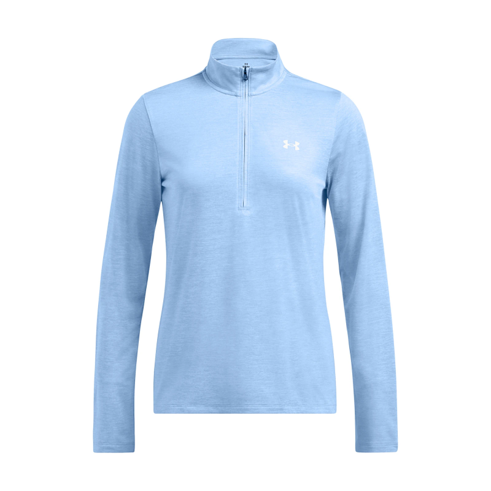Női futó pulóver 1 2 cipzárral UNDER ARMOUR Tech 1 2 Zip- Twist-BLU · záber 3