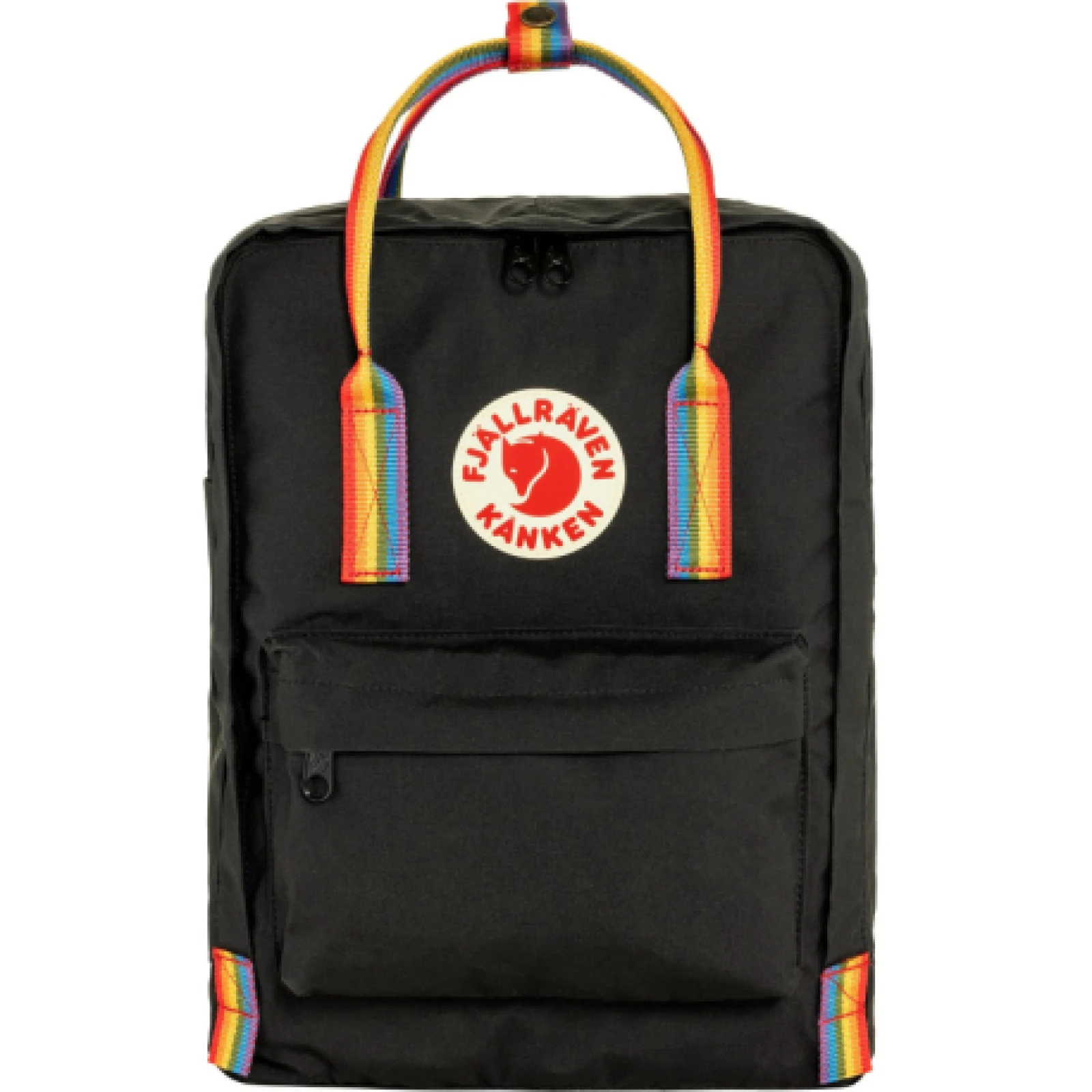 Hátizsák FJALLRAVEN Kanken - rainbow black rainbow pattern · záber 1