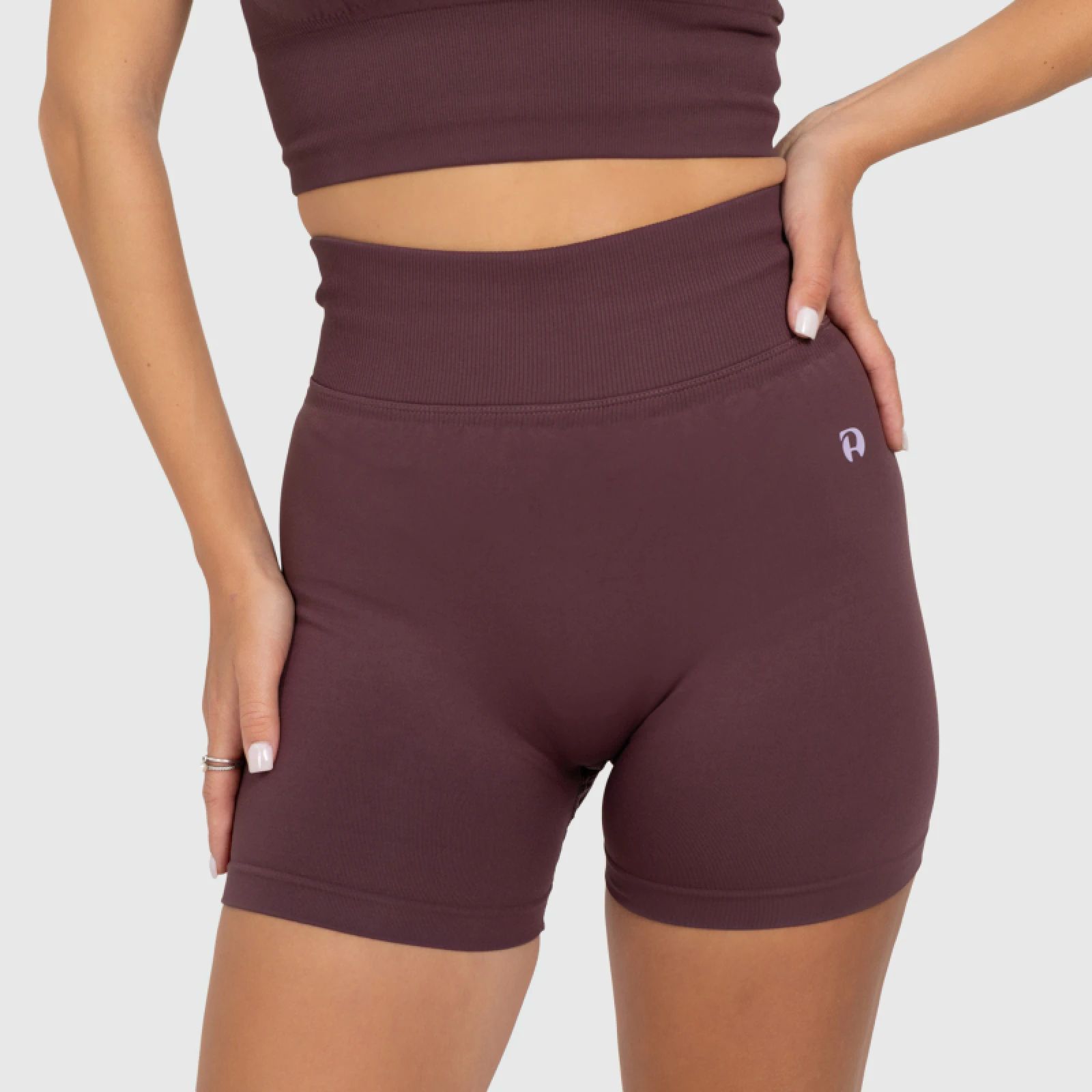 Női sport rövidnadrág Iron Aesthetics Ultimate, plum · záber 4