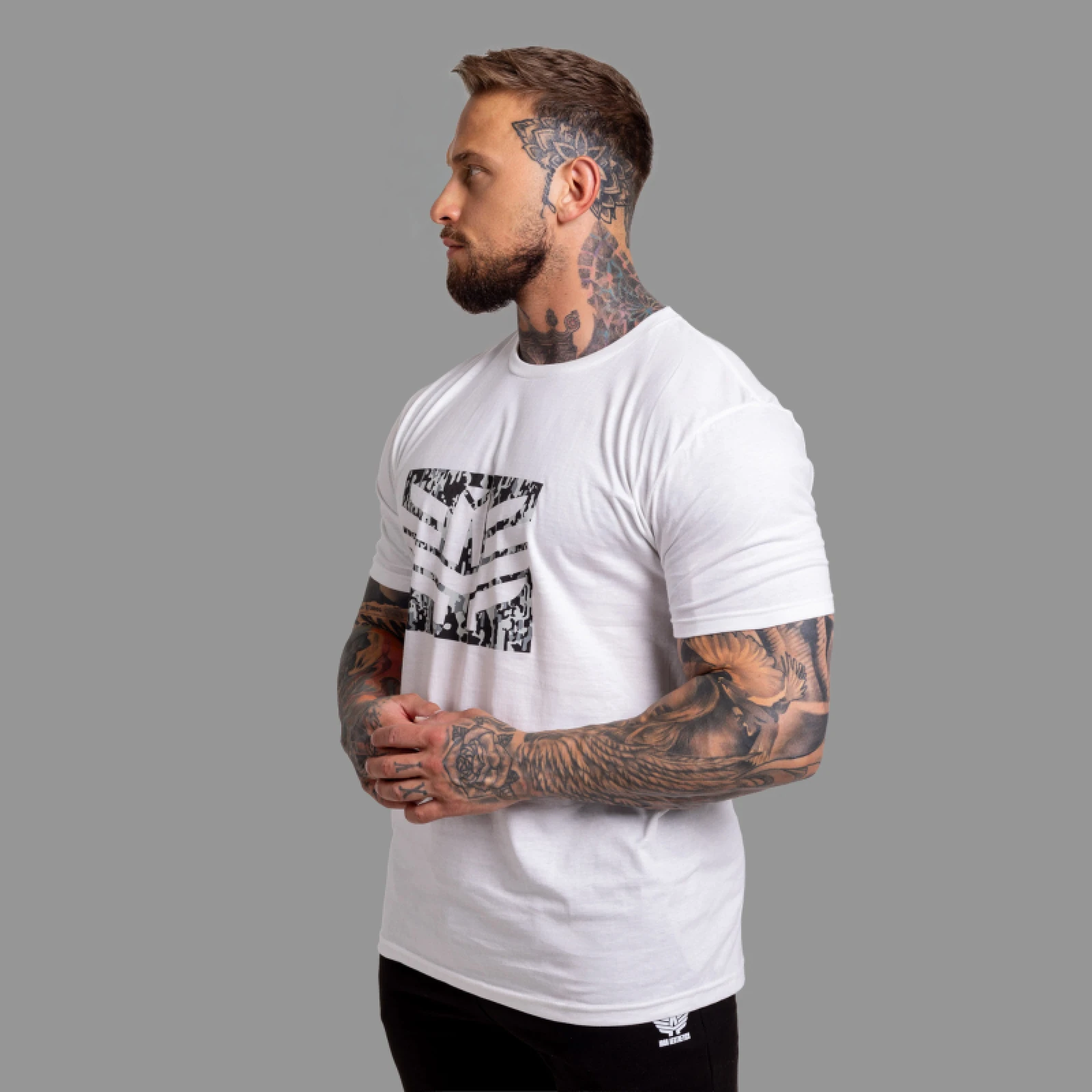 Férfi póló Iron Aesthetics Tactical, fehér · záber 4